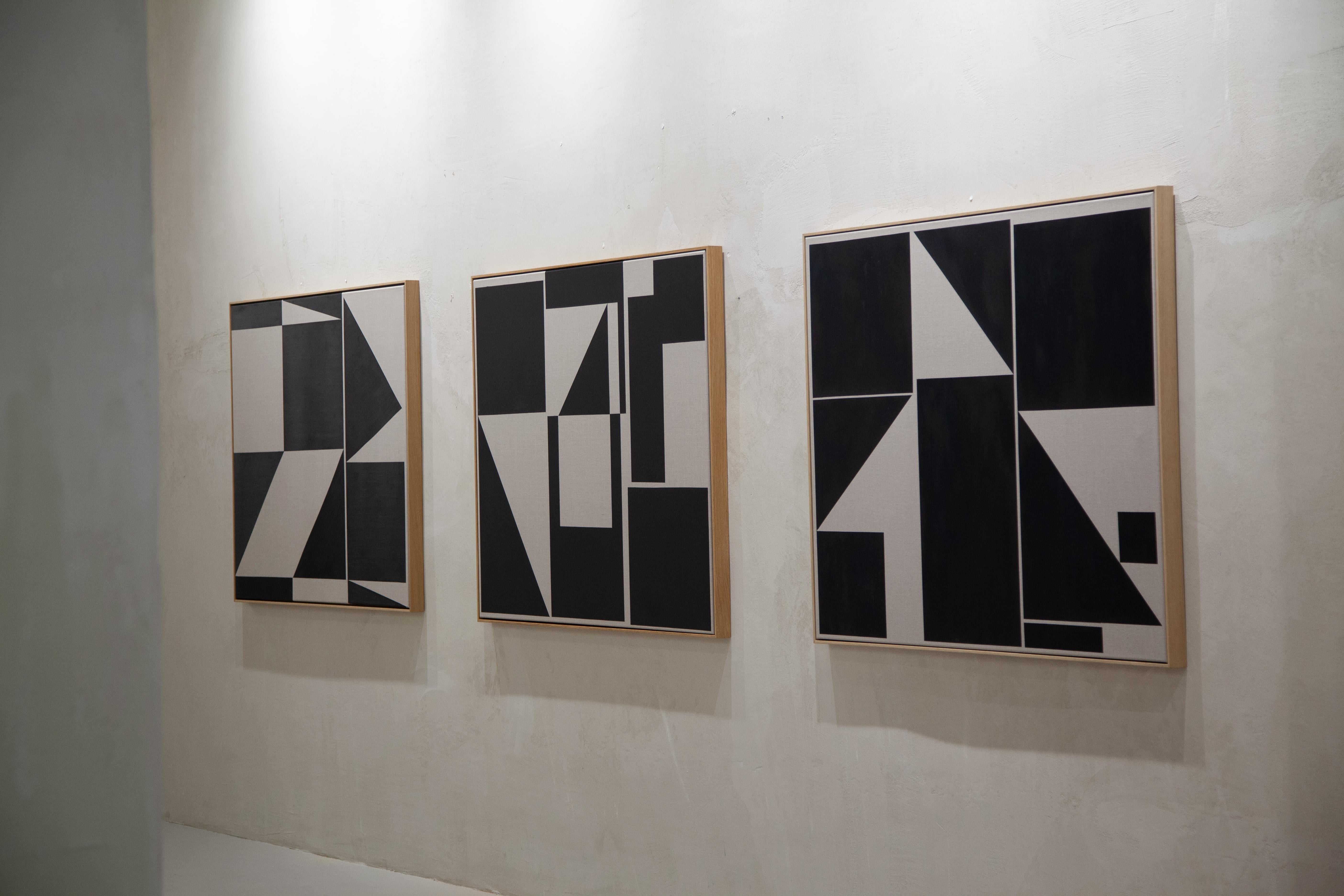 ABSTRACT Nuova opera d'arte in bianco e nero dell'artista contemporaneo Carsten Beck 2022 in vendita 6