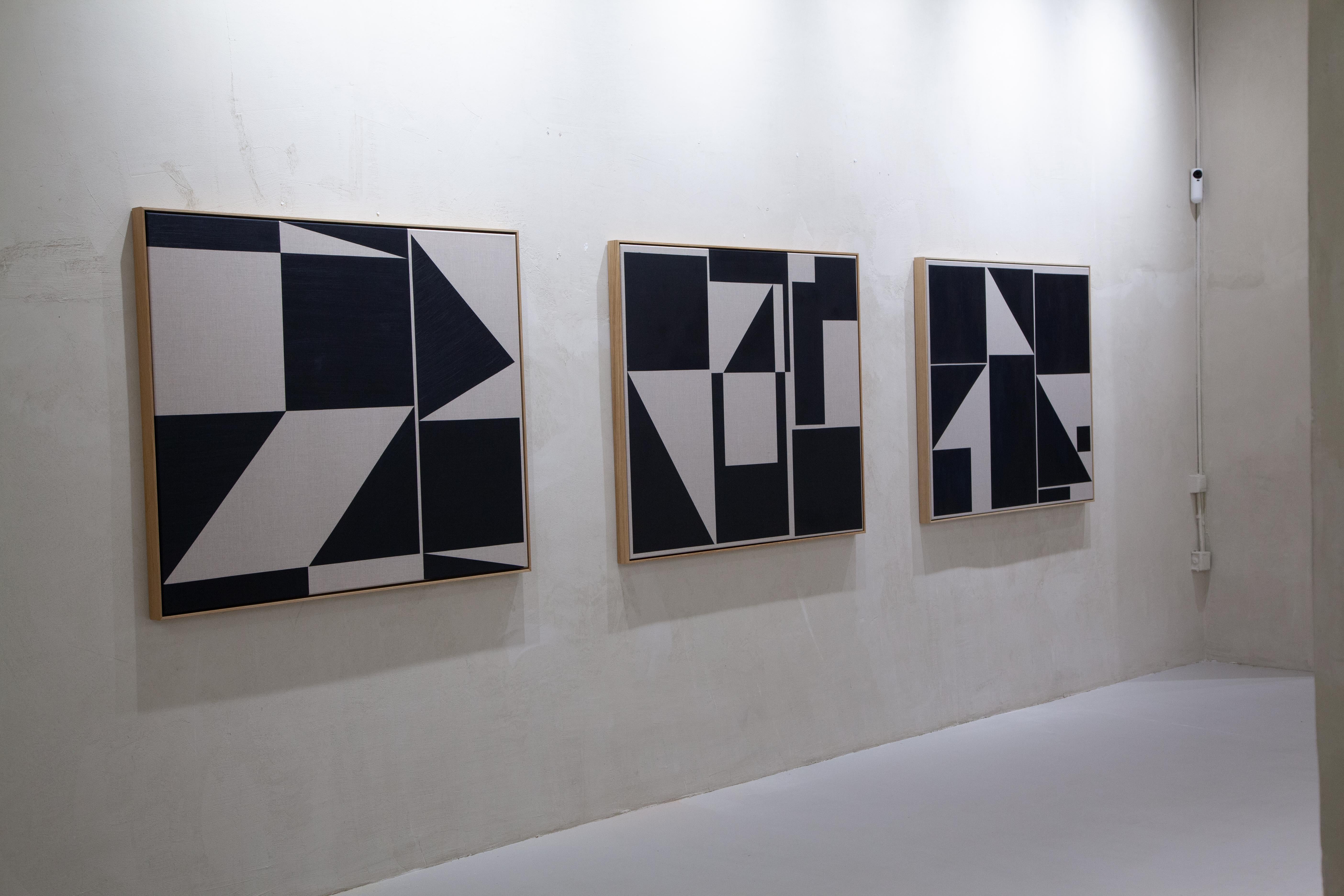 ABSTRACT Nuova opera d'arte in bianco e nero dell'artista contemporaneo Carsten Beck 2022 in vendita 7