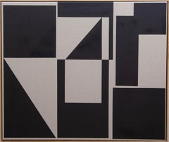 ABSTRACT New Black White Artwork Geometry Contemporary Artist Carsten Beck