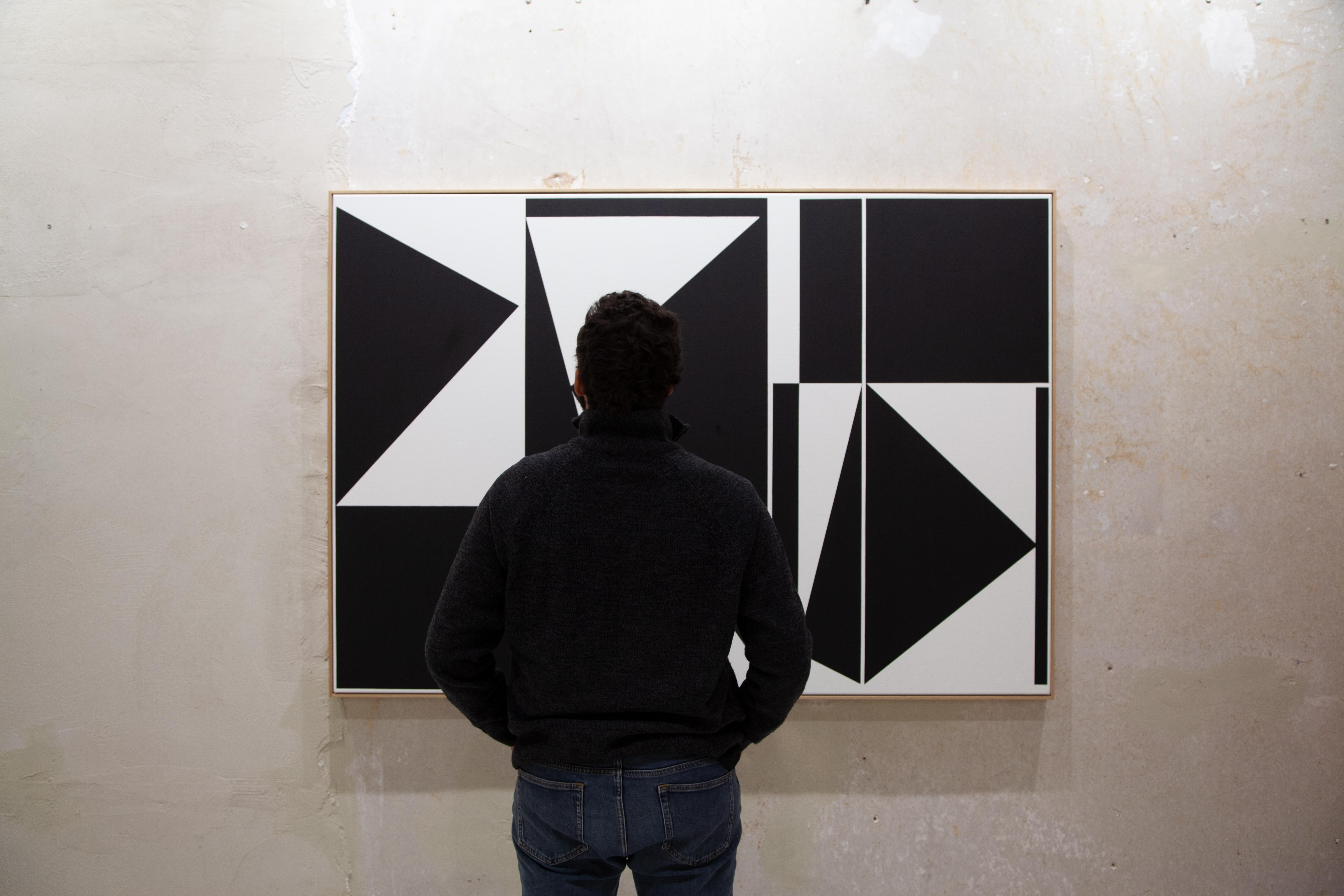 ABSTRACT Geometria in bianco e nero, opera d'arte contemporanea di Carsten Beck in vendita 3