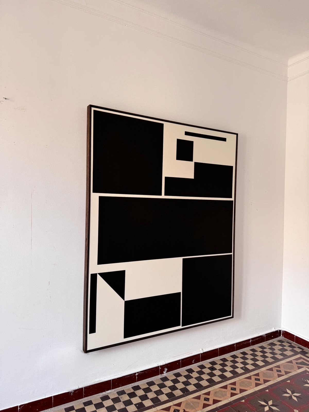 ABSTRACT Nuova opera d'arte in bianco e nero dell'artista contemporaneo Carsten Beck 2