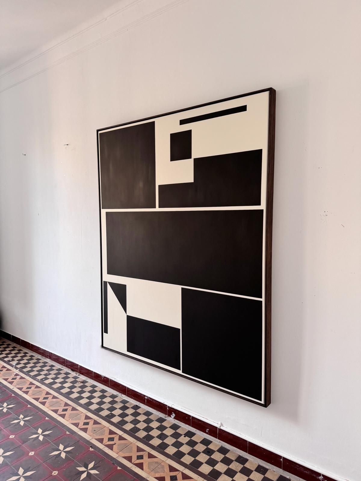 ABSTRACT Nuova opera d'arte in bianco e nero dell'artista contemporaneo Carsten Beck 3
