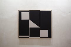 ABSTRACT Neues Schwarz-Weiß-Kunstwerk des zeitgenössischen Künstlers Carsten Beck