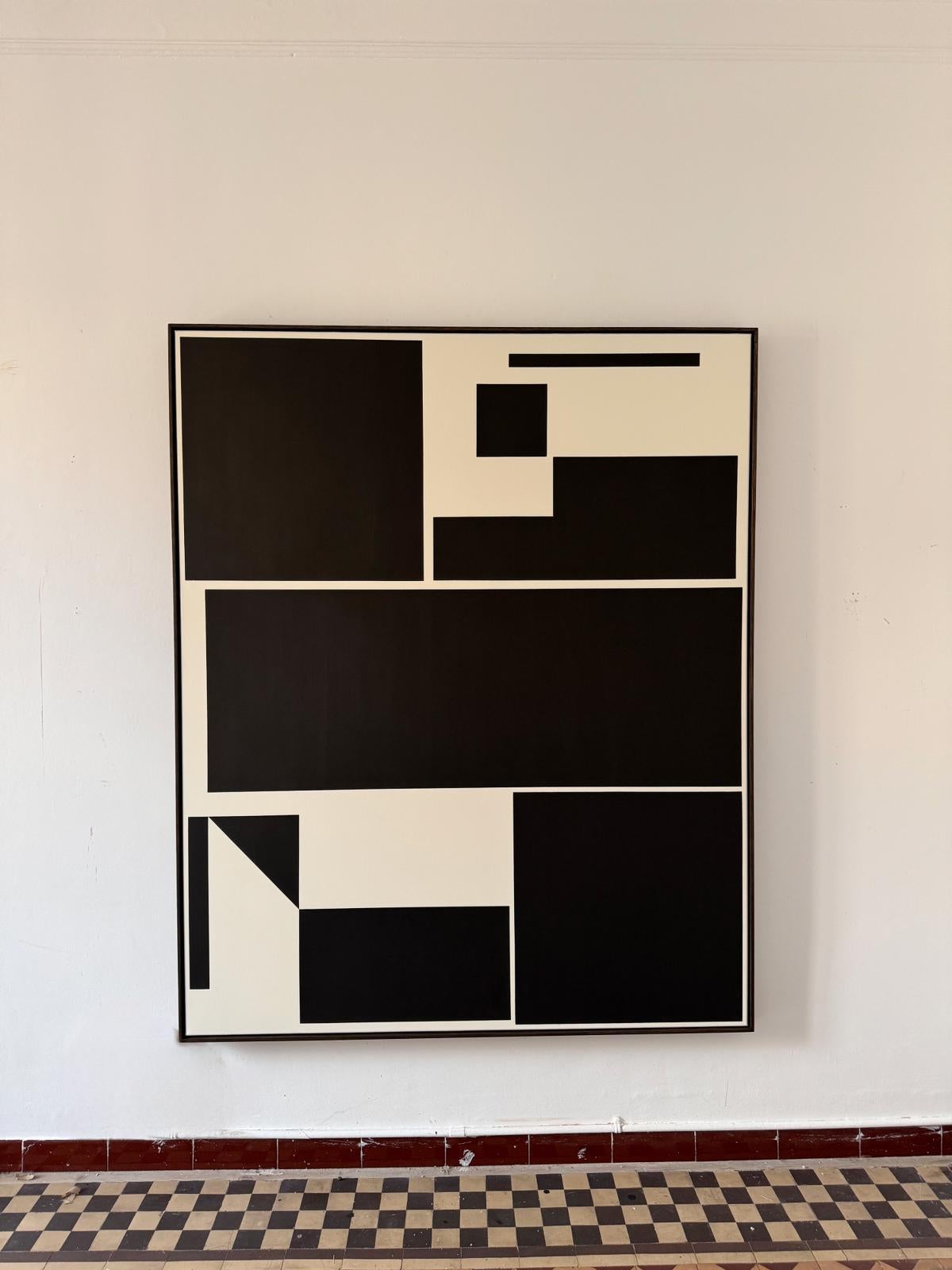 ABSTRACT Nuova opera d'arte in bianco e nero dell'artista contemporaneo Carsten Beck 4