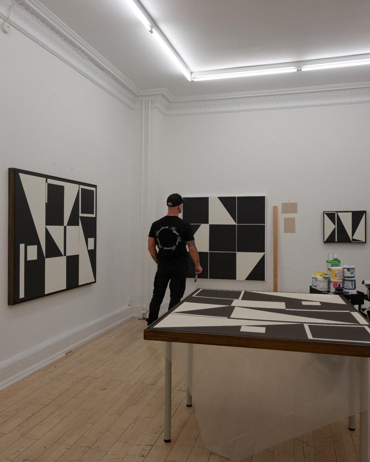 ABSTRACT Nuova opera d'arte in bianco e nero dell'artista contemporaneo Carsten Beck in vendita 5