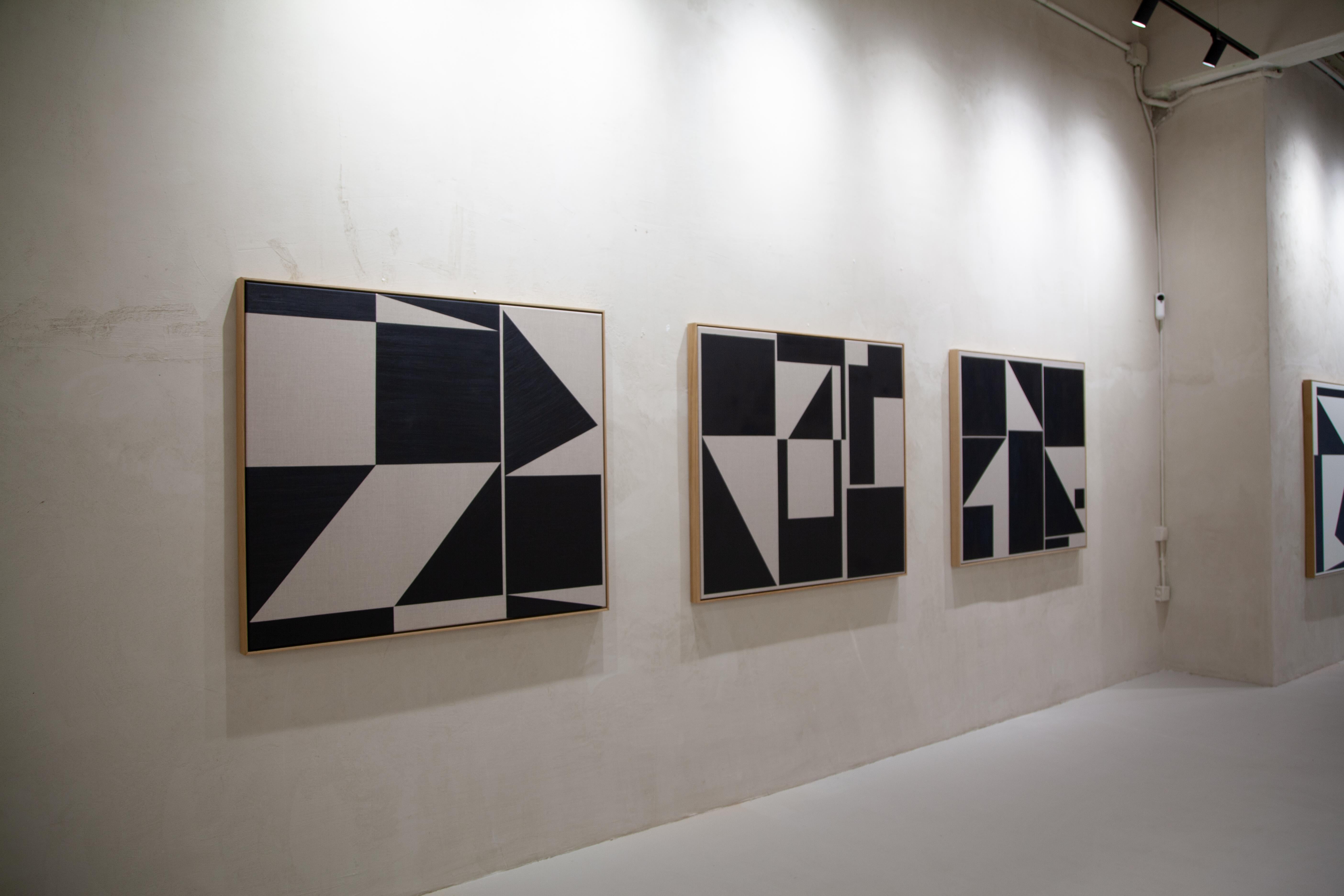 ABSTRACT Nuova opera d'arte in bianco e nero dell'artista contemporaneo Carsten Beck in vendita 6