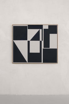 ABSTRACT New Black White Artwork Geometry Contemporary Artist Carsten Beck