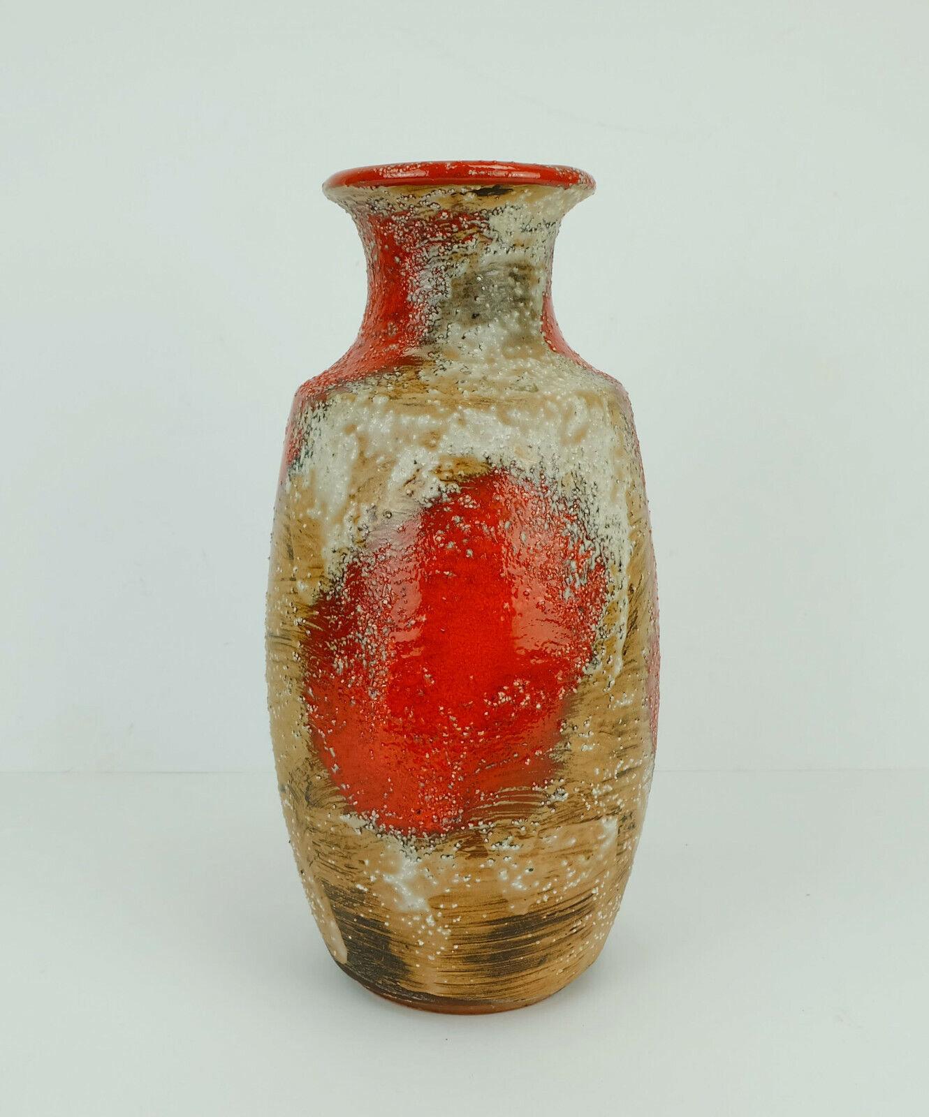 Carstens Toennishof Midcentury Vase Model 7060-30 Rough Glaze, 1960s For Sale 4