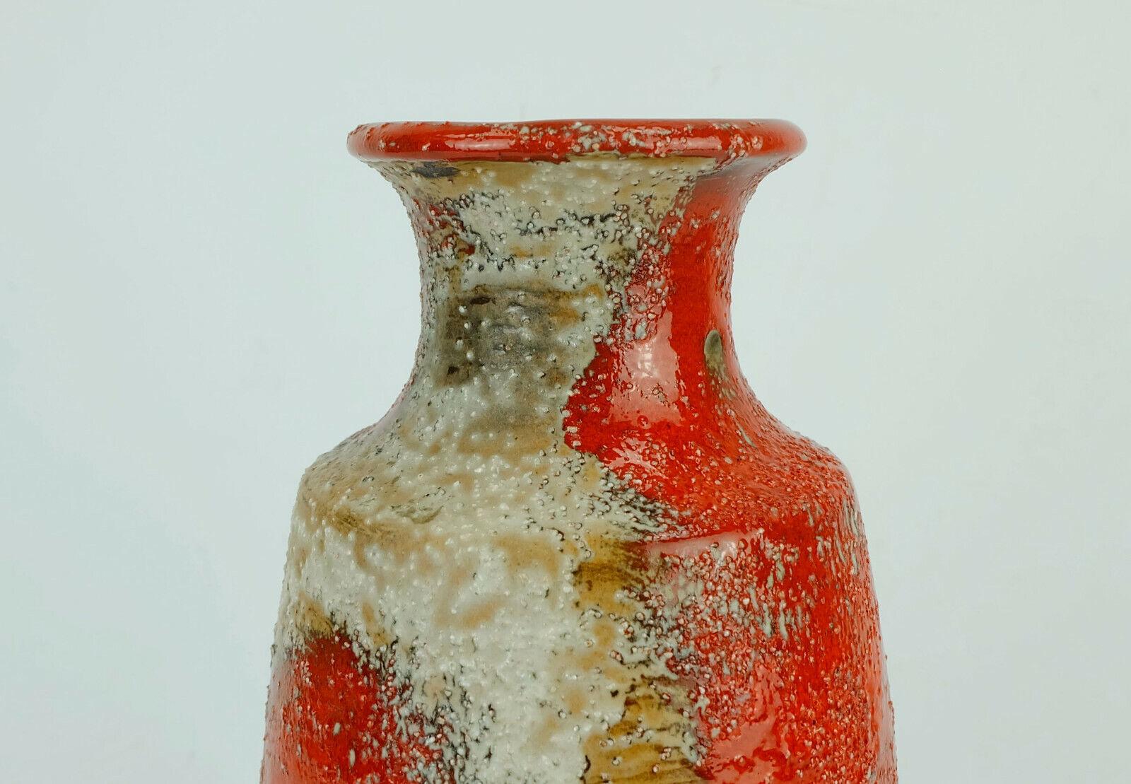 German Carstens Toennishof Midcentury Vase Model 7060-30 Rough Glaze, 1960s For Sale