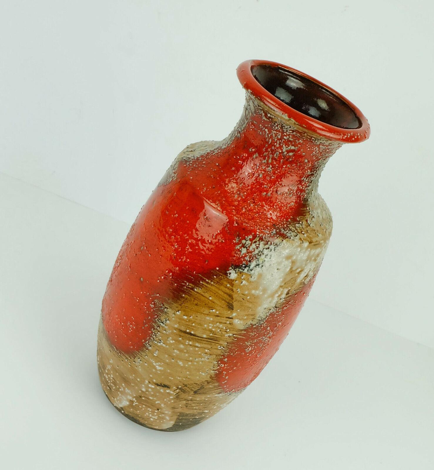 Carstens Toennishof Midcentury Vase Model 7060-30 Rough Glaze, 1960s In Good Condition For Sale In Mannheim, DE