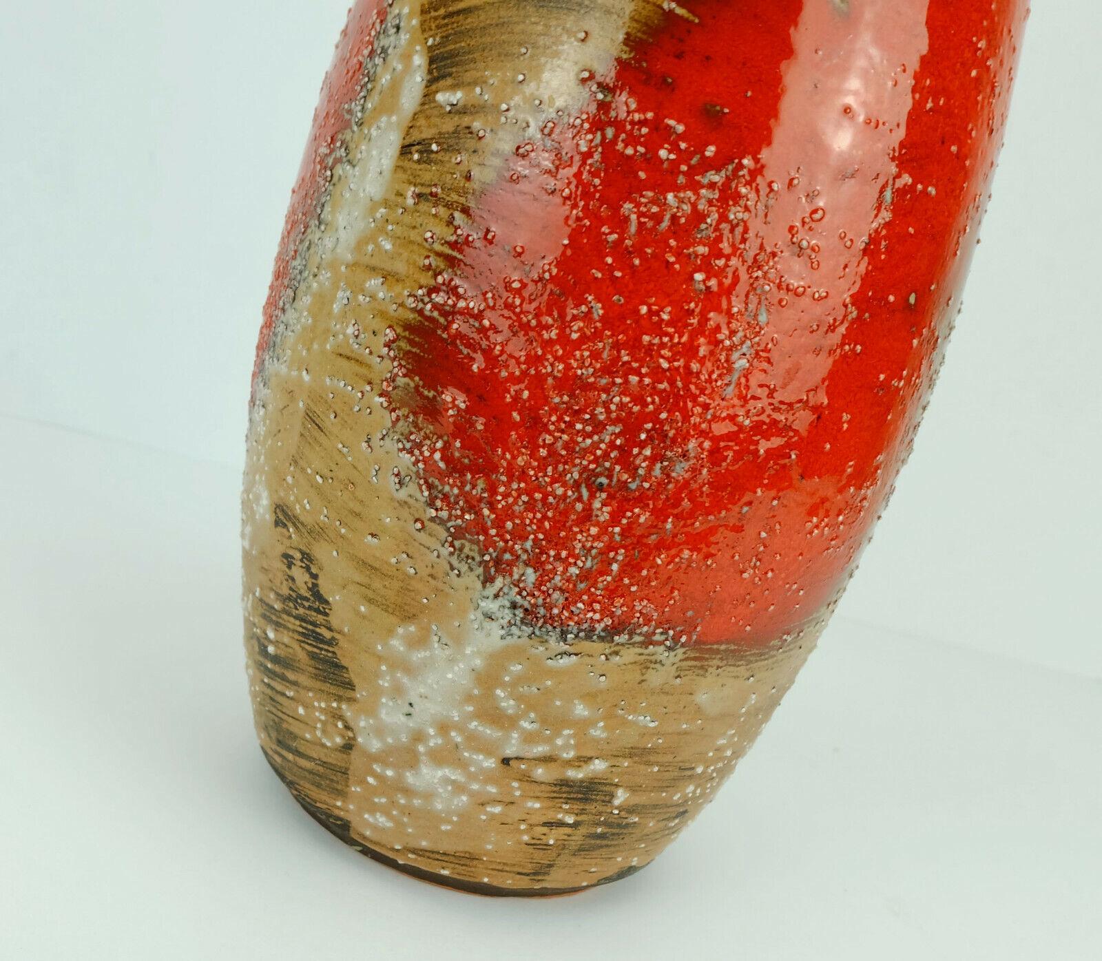 Ceramic Carstens Toennishof Midcentury Vase Model 7060-30 Rough Glaze, 1960s For Sale