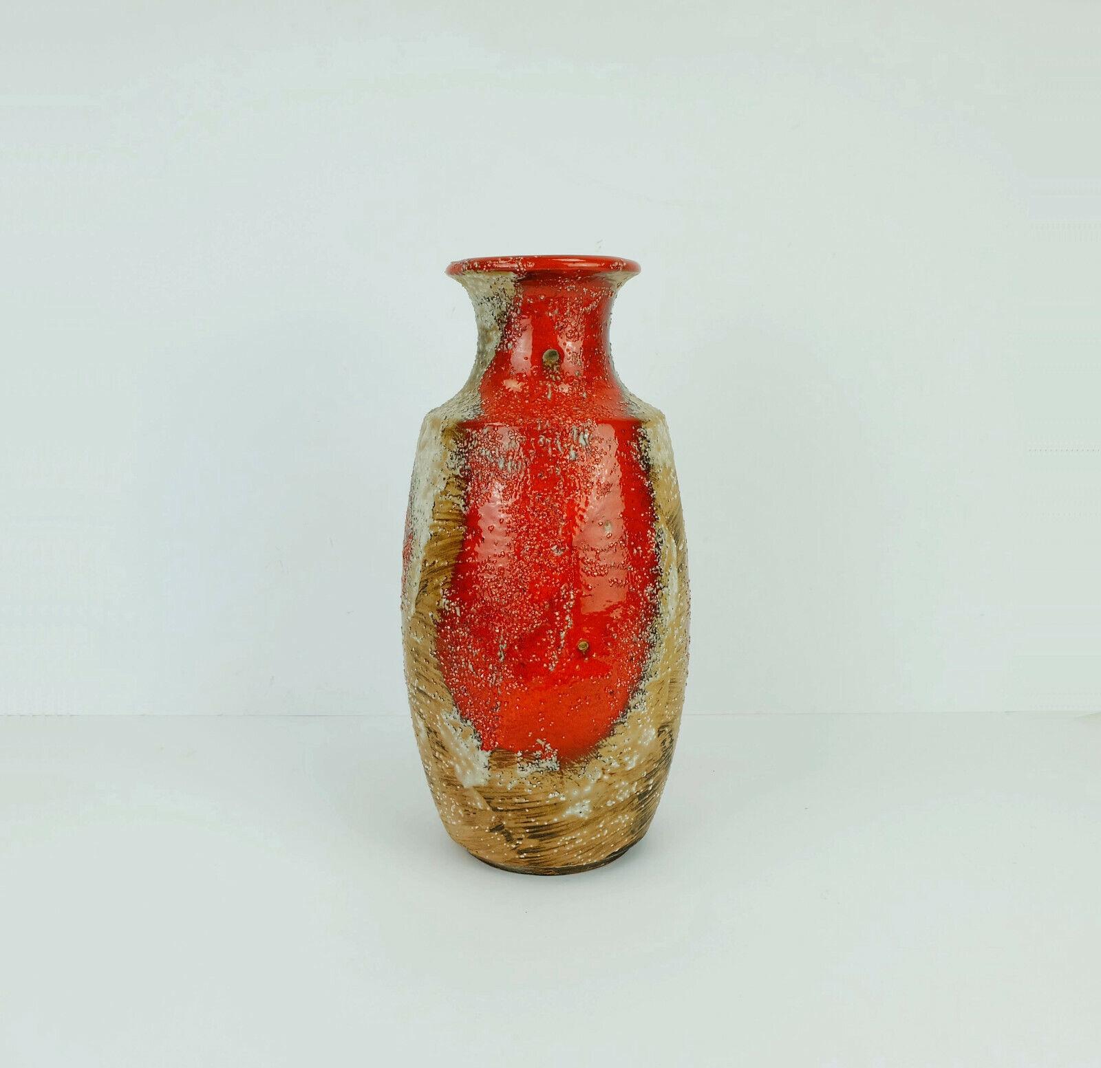 Carstens Toennishof Midcentury Vase Model 7060-30 Rough Glaze, 1960s For Sale 1
