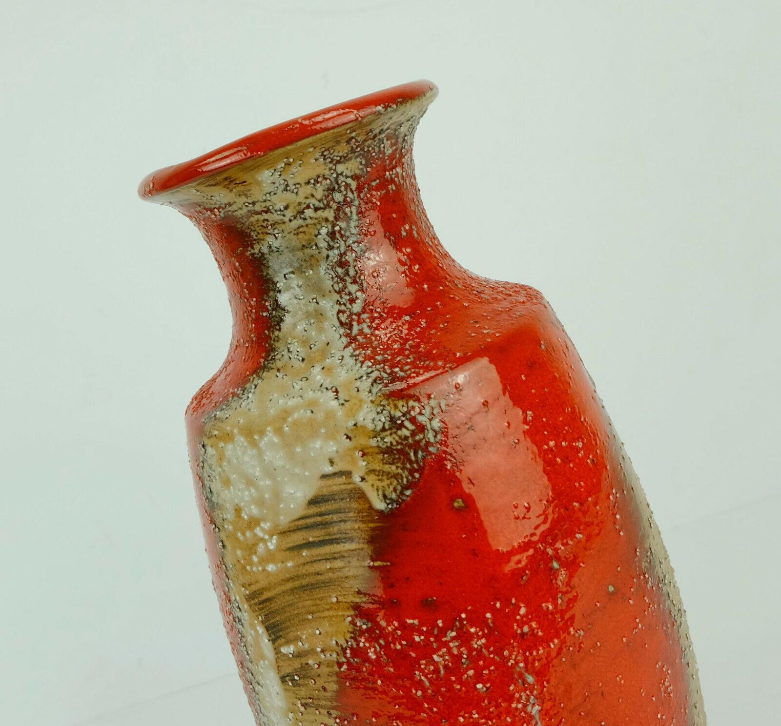 Carstens Toennishof Midcentury Vase Model 7060-30 Rough Glaze, 1960s For Sale 2
