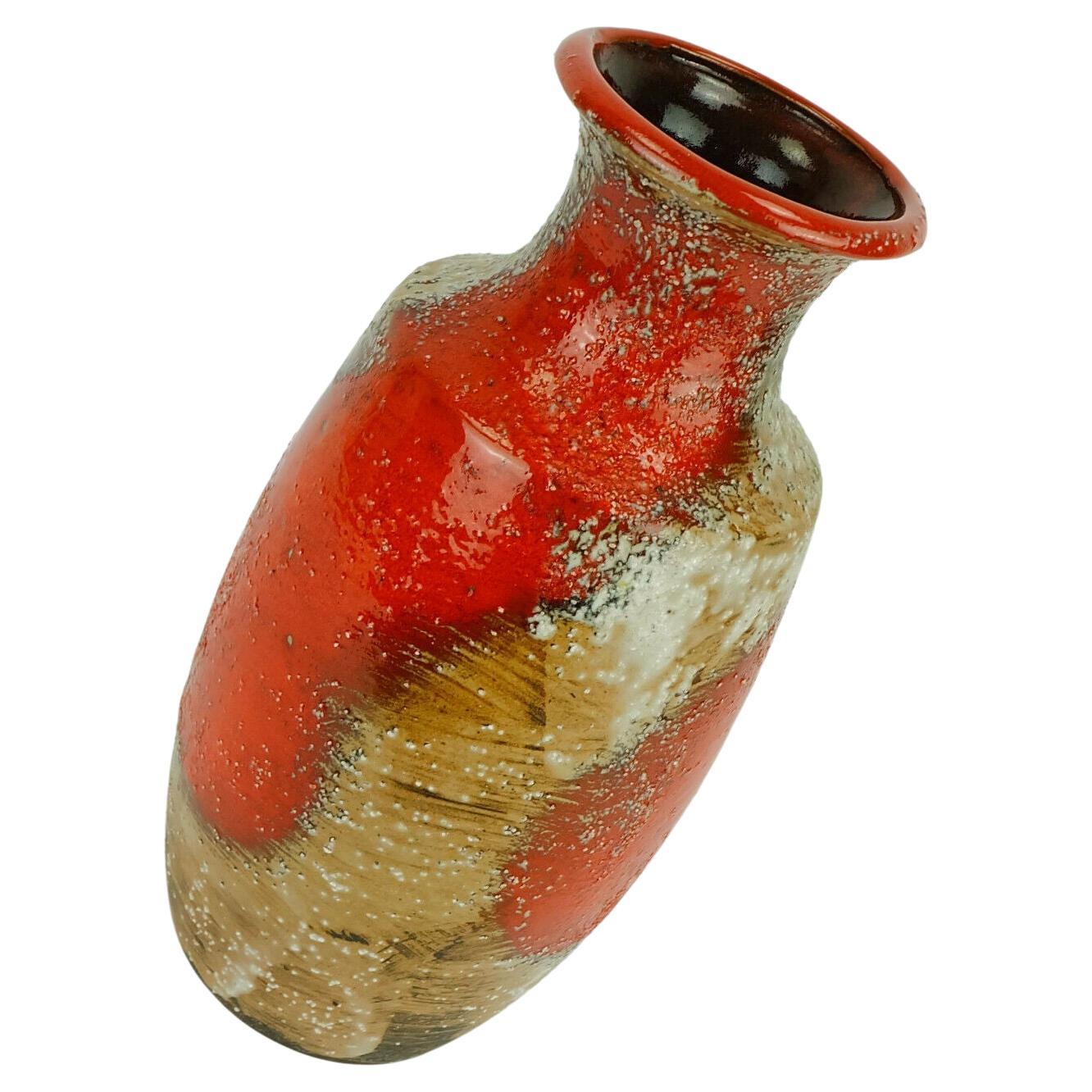 Carstens Toennishof Midcentury Vase Model 7060-30 Rough Glaze, 1960s For Sale