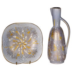 Carstens Tönnieshof Set of Bowl and Vase, West Germany Ceramics, 1960s