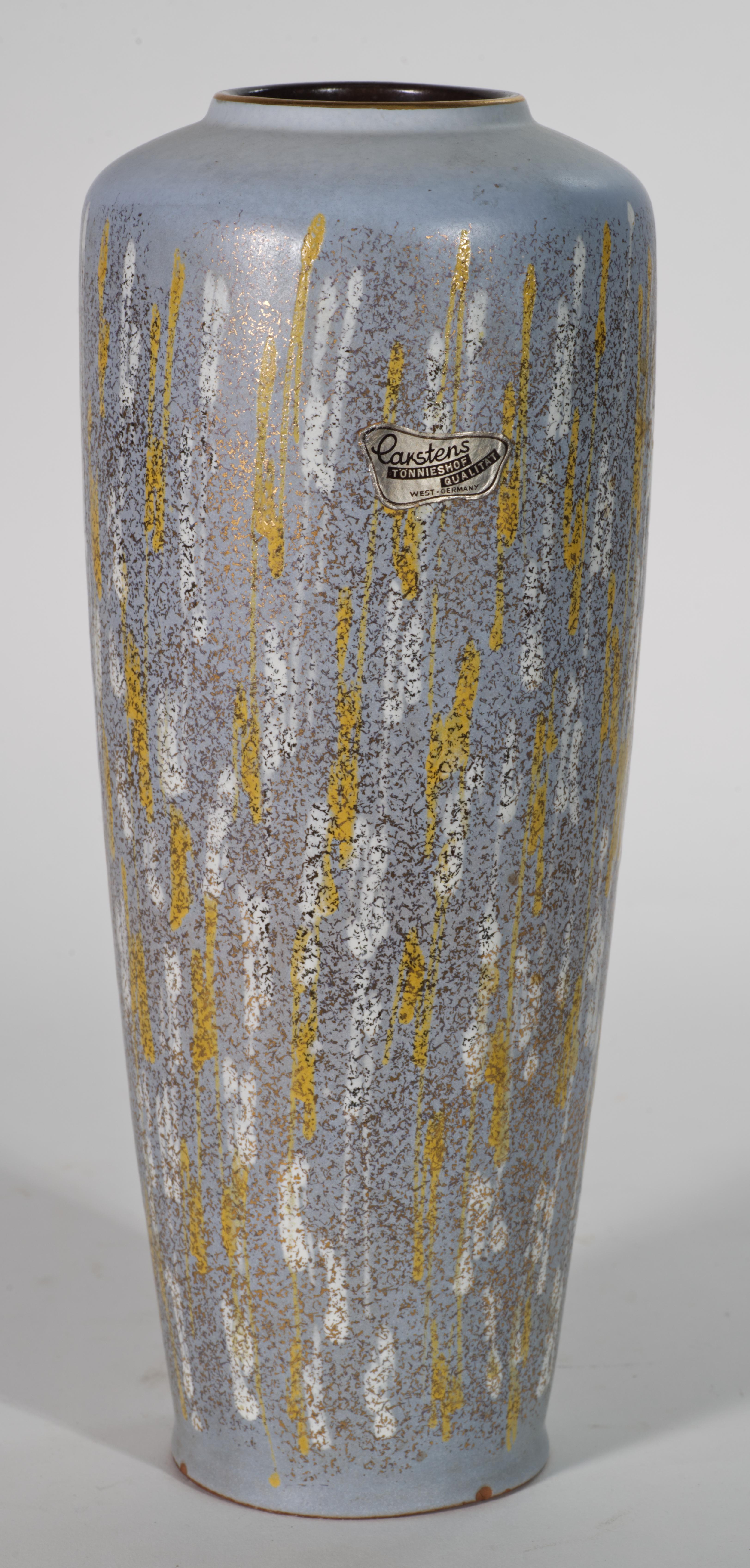 Glazed Carstens Tönnieshof Set of Large Bowl and Vase, West Germany Ceramics, 1960s For Sale