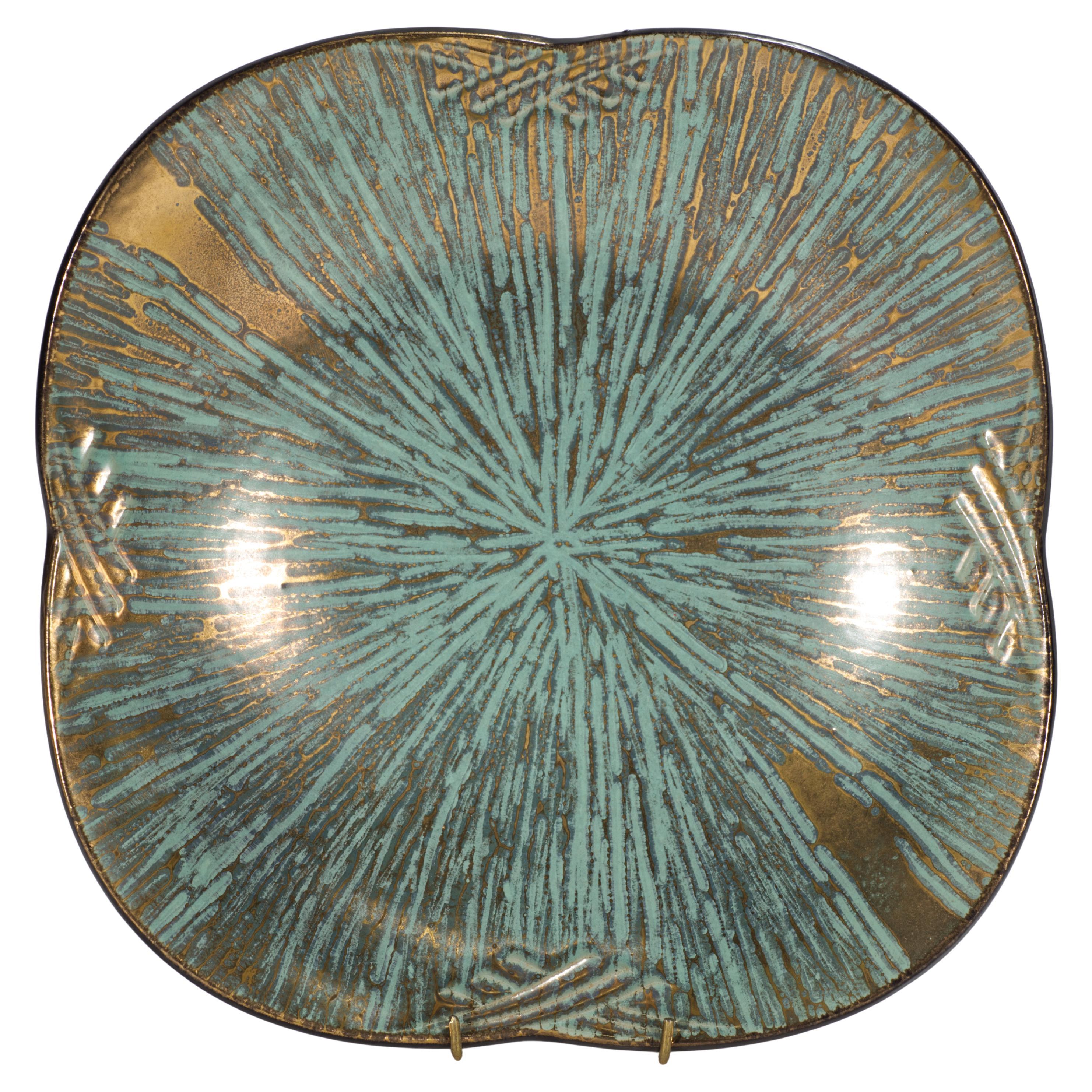 Carstens Tönnieshof Square Bowl, West Germany Ceramics, 1960s