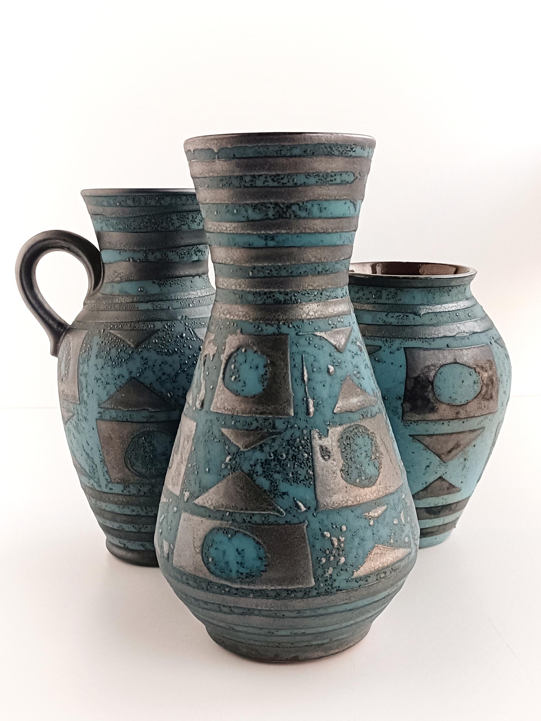 Mid-Century Modern Mid Century West Germany Ankara Decor Vases by Carstens Tönnieshoff, 1950s For Sale
