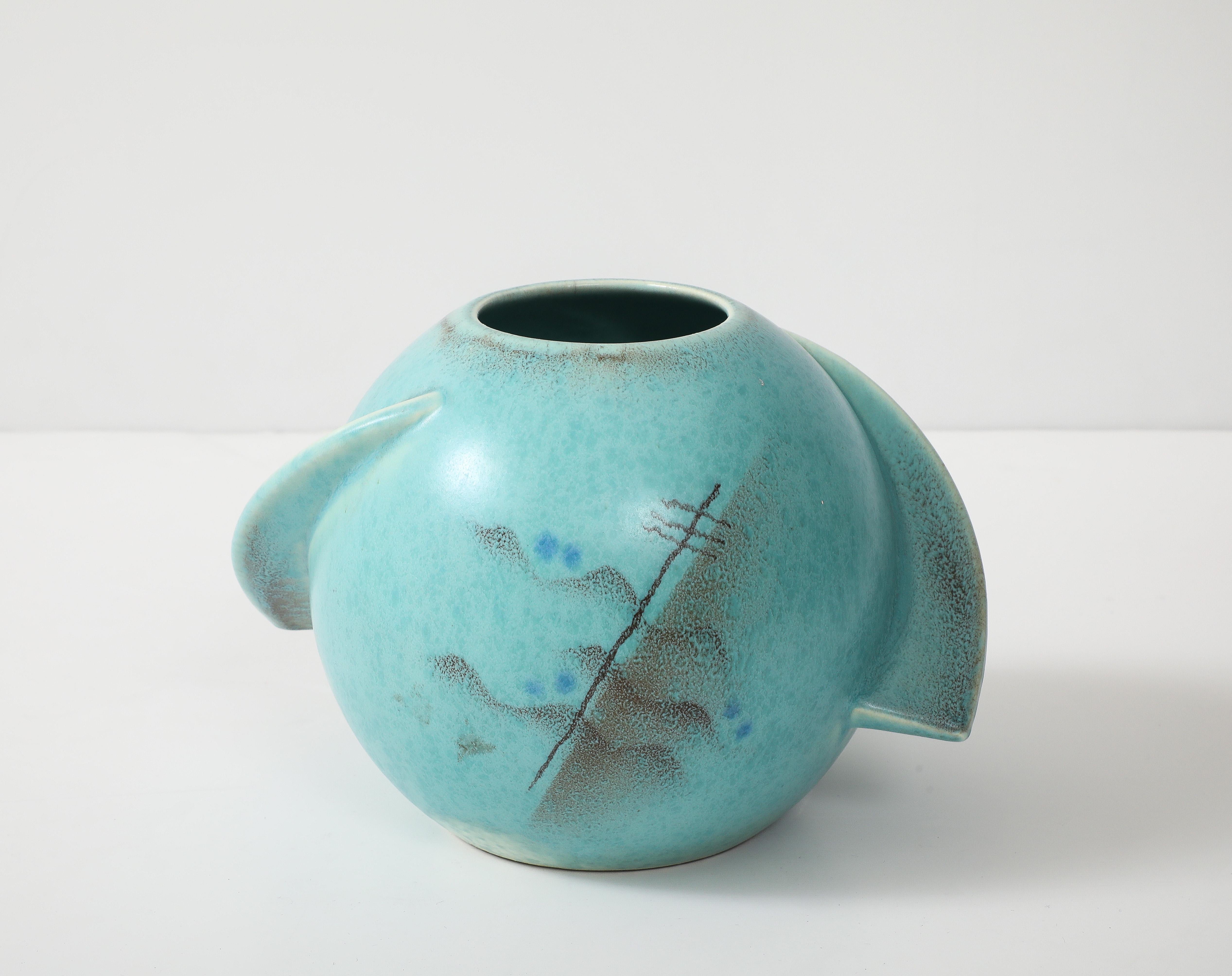 Terracotta Vaso Art Deco Carstens & Uffrecht 1940 in vendita