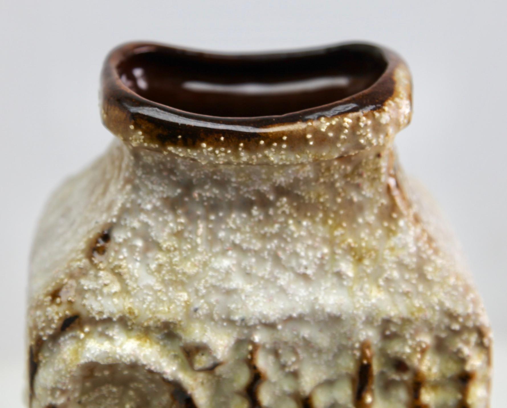 Glazed Carstens Vintage, Ceramic Rectangular Vase  Marked W Germany 7802-30 For Sale