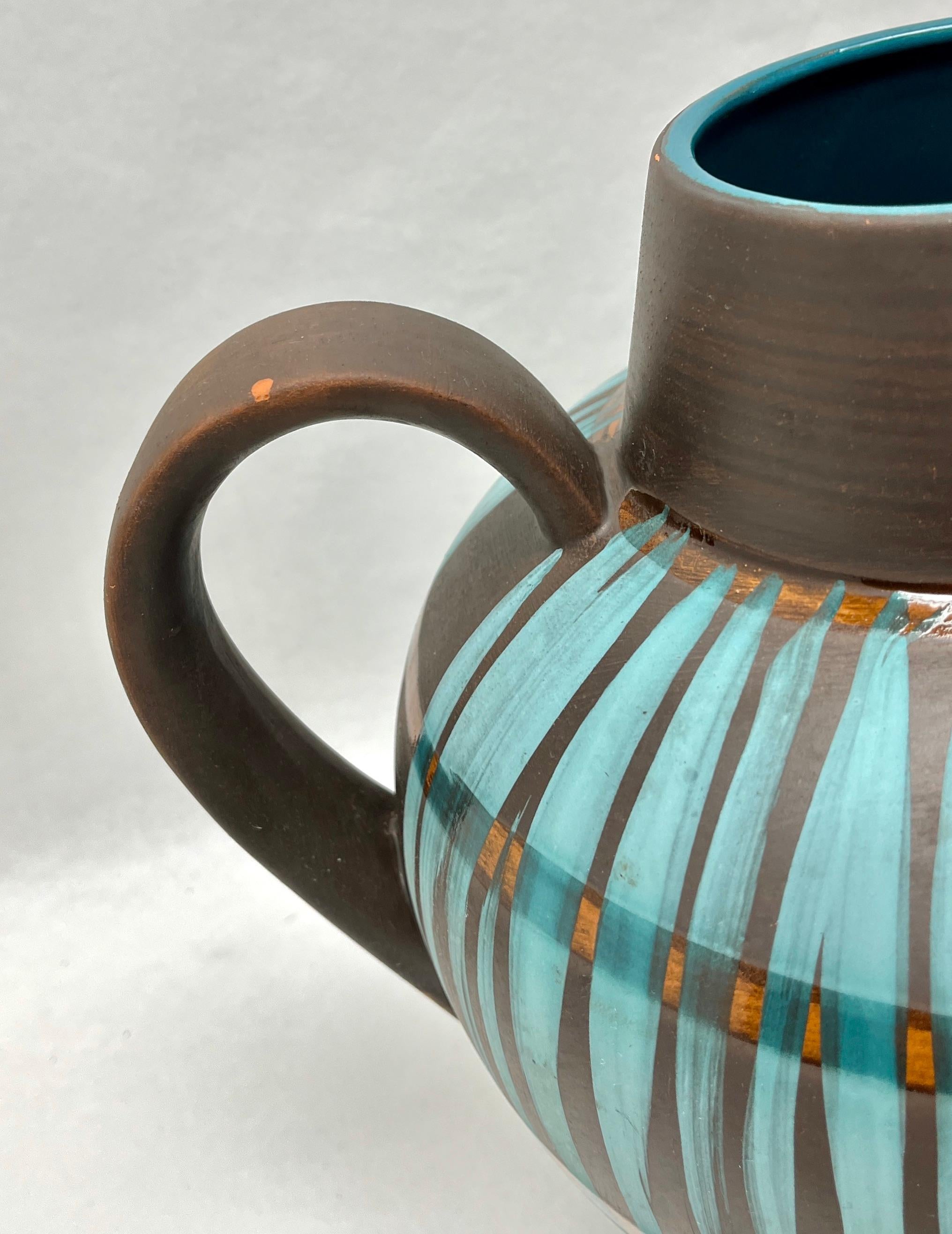Dipinto a mano Carstens Vintage, Vaso in ceramica con manico marcato W Germania 698-23 in vendita