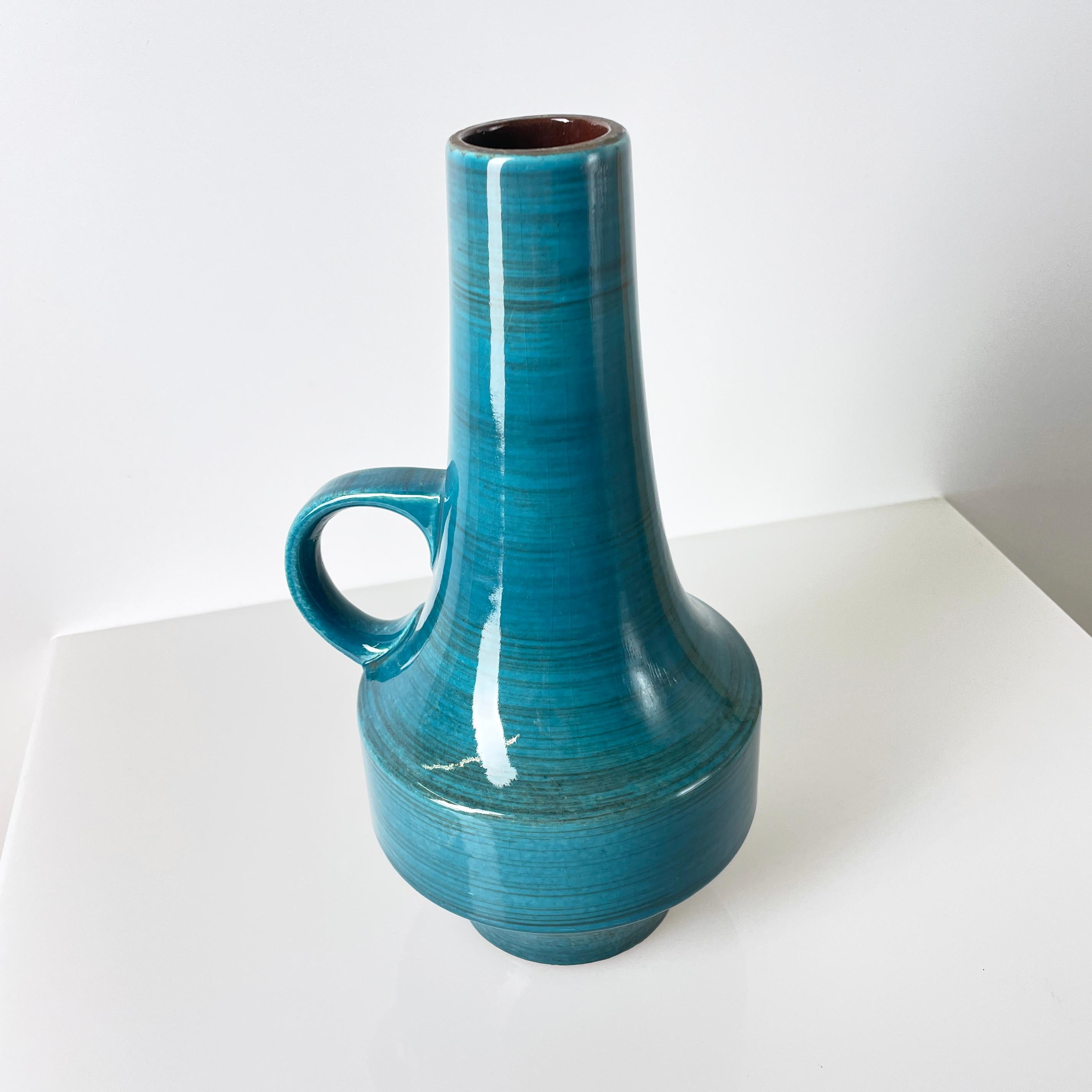 Glazed Carstens West Germany Vase 1525 - 28 For Sale