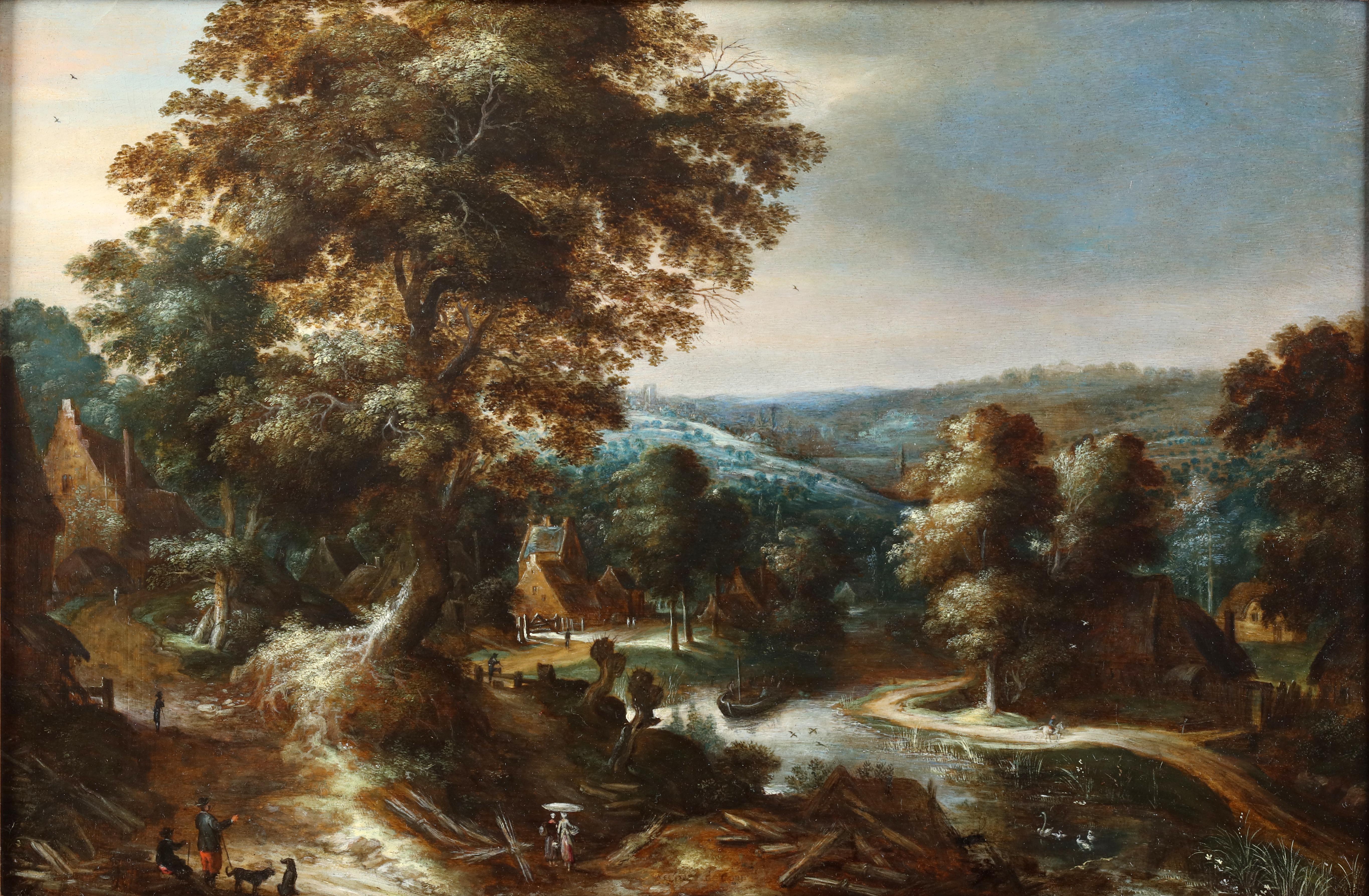 Paesaggio animato con un fiume - Carstiaen de Ceuninck (Kortrijk, 1560 circa - 1633) 2