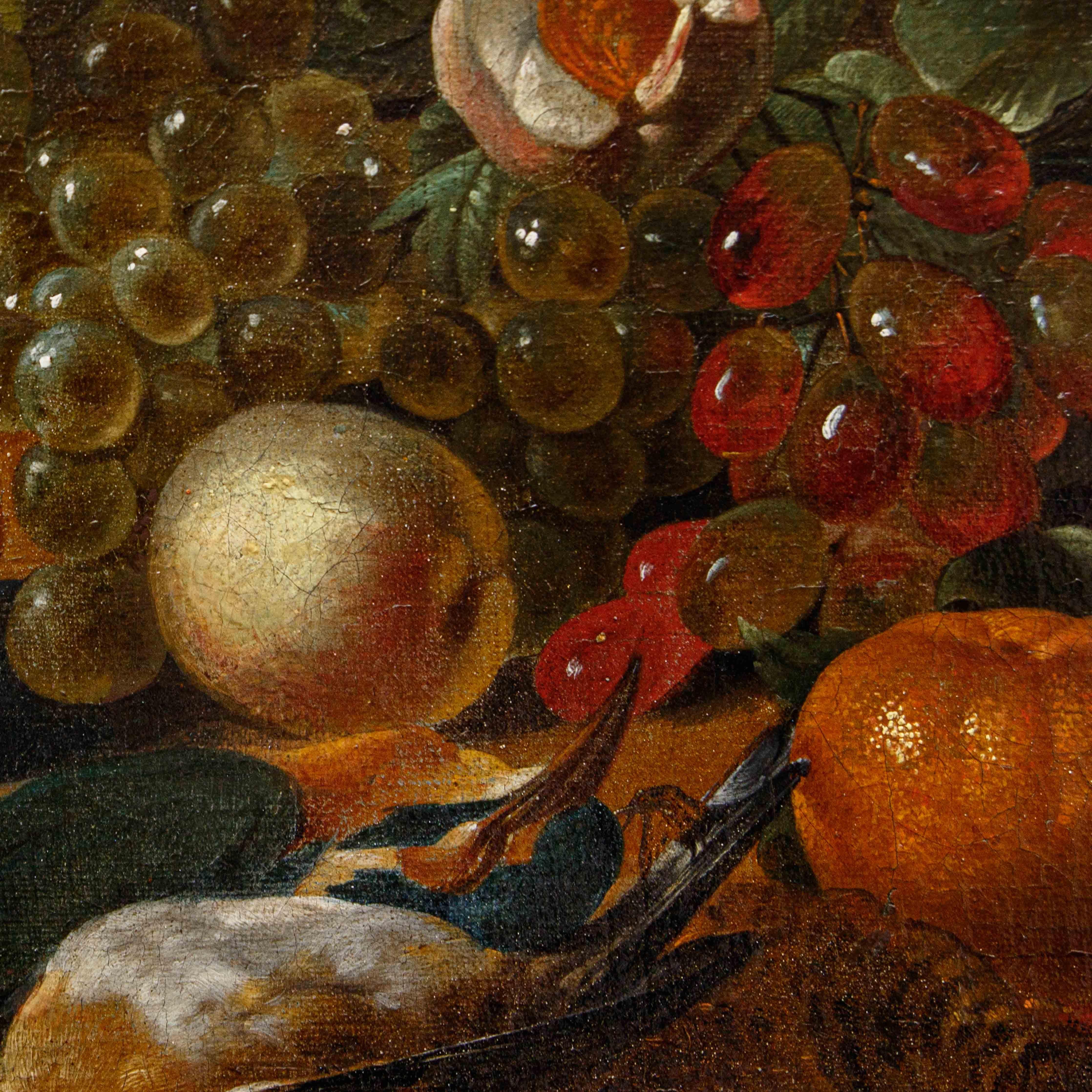 Carstian Luyckx (c. 1627-1675), Still life with parrot and monkey For Sale 5