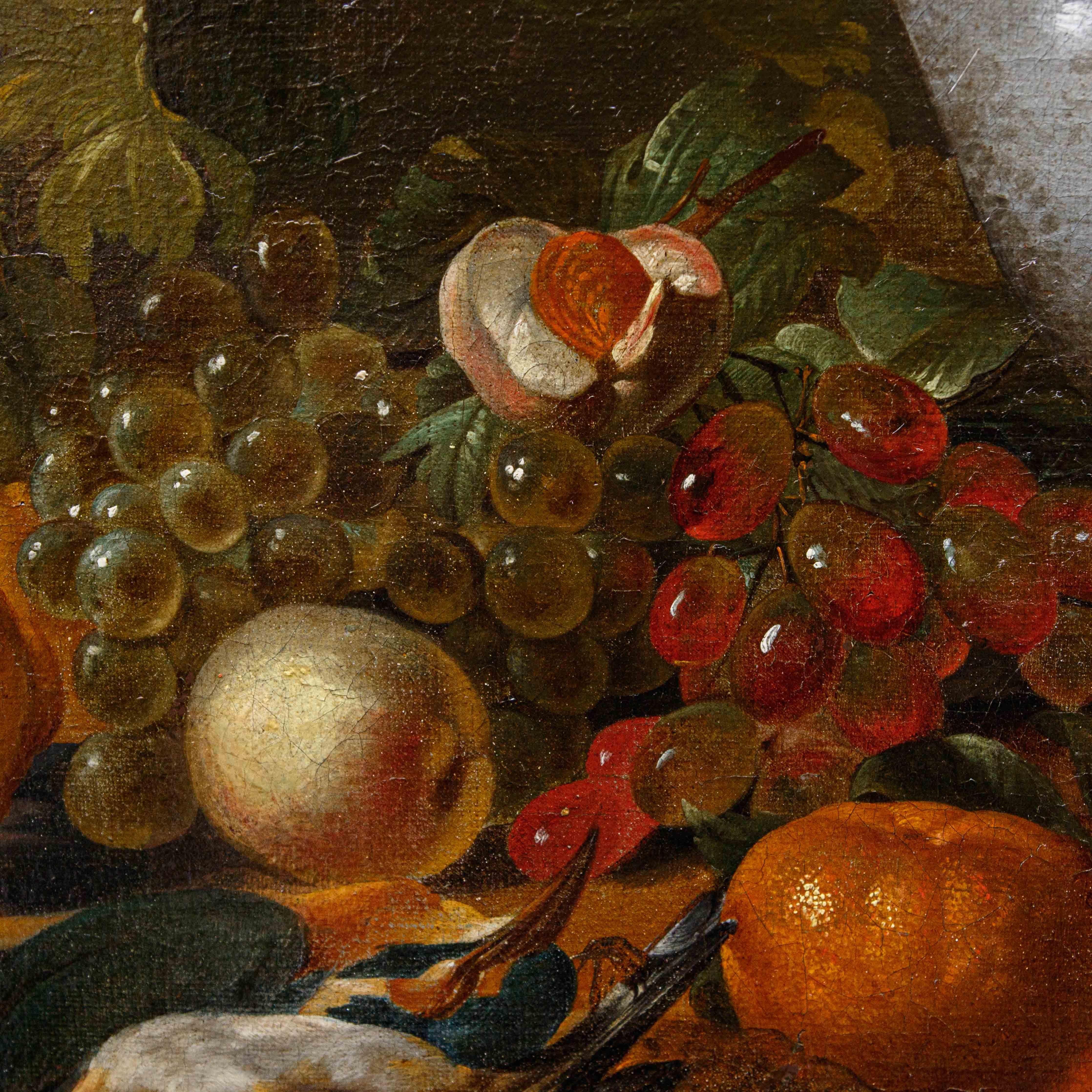 Carstian Luyckx (c. 1627-1675), Still life with parrot and monkey For Sale 2