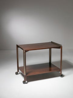 Metal and Wood Cart by Ico Parisi for MIM Rome, Italy, 1950s