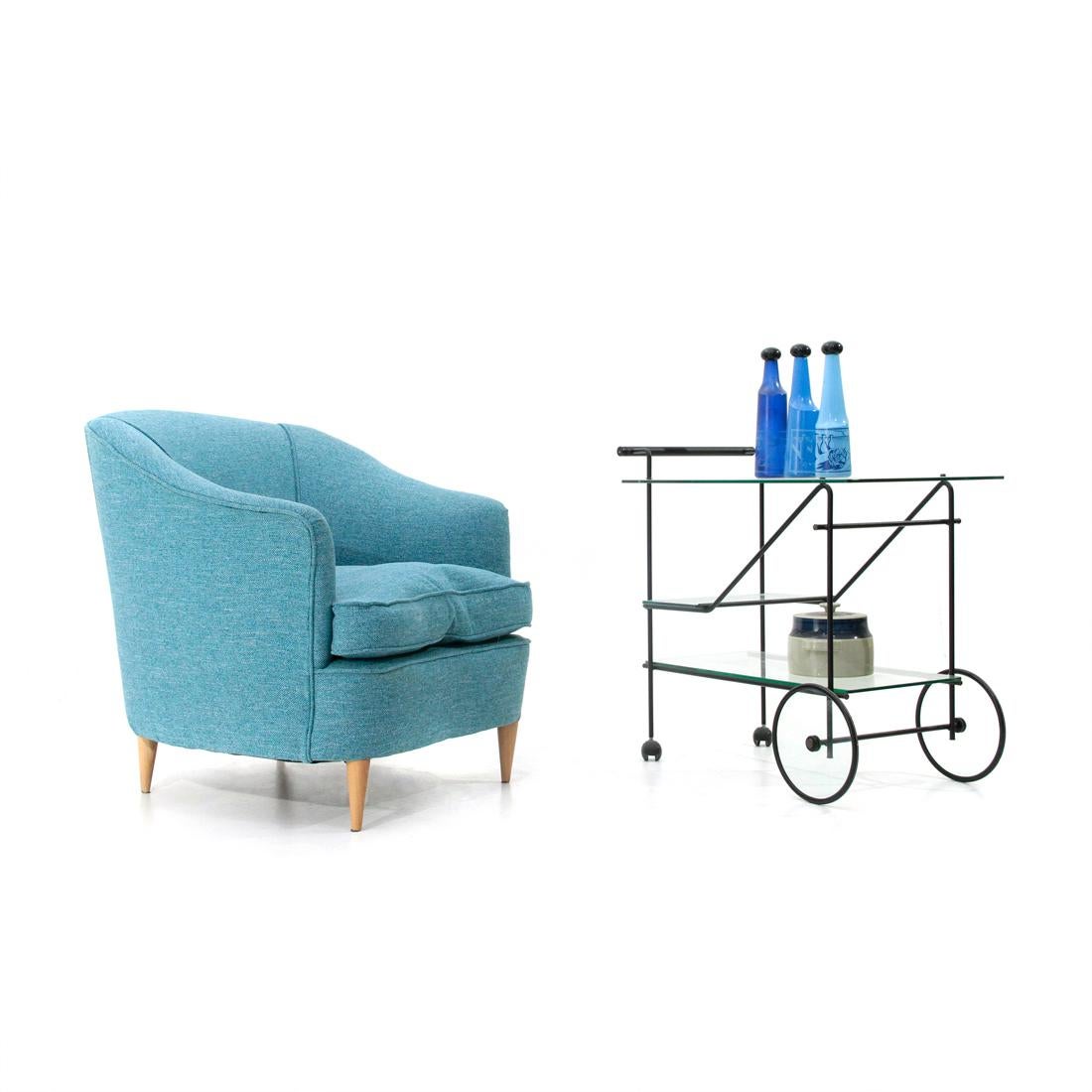 Cart in Metal and Glass, 1980s 4