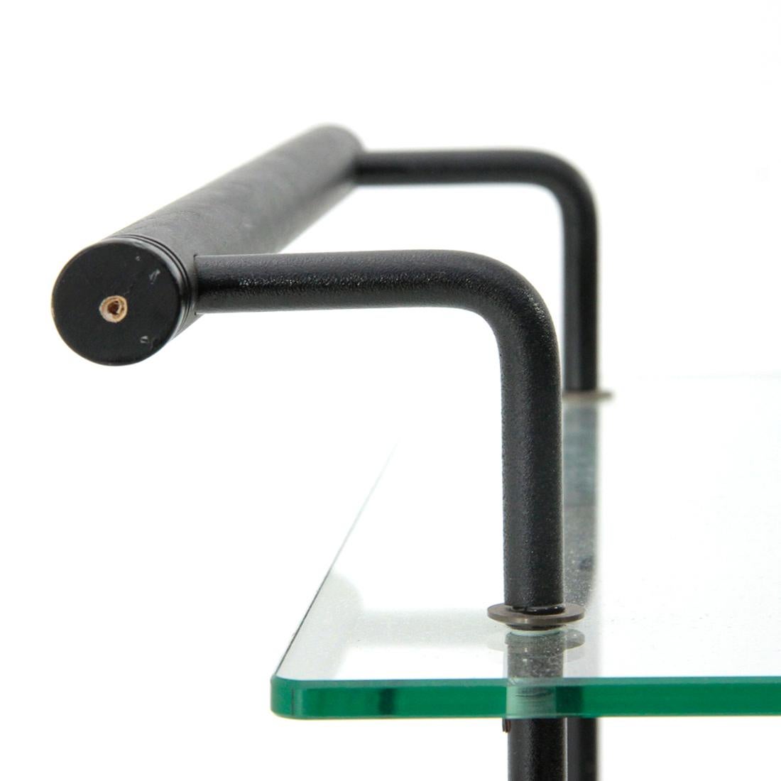 Cart in Metal and Glass, 1980s 2