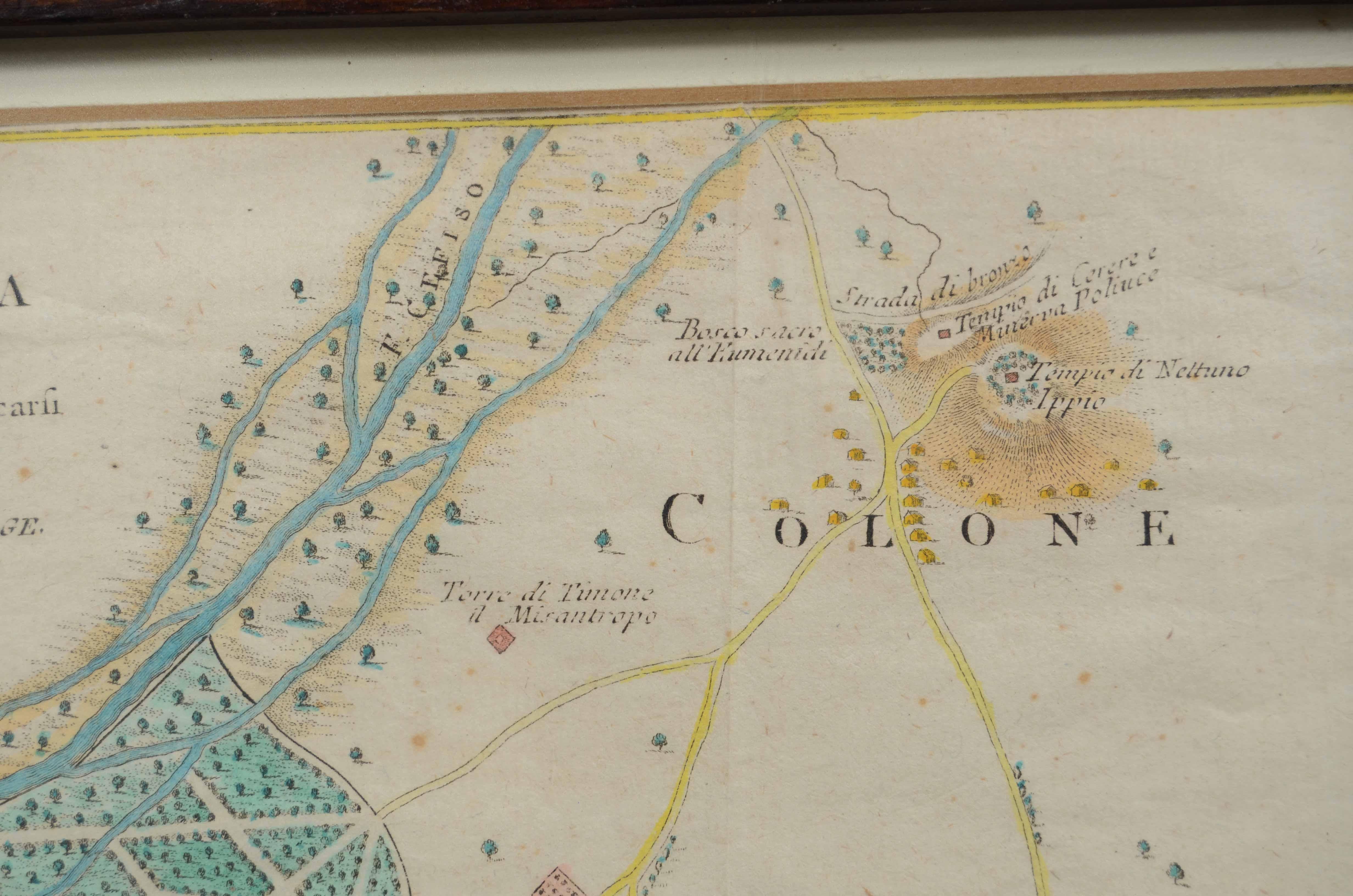 18th Century Map for the use of the journey of Anacarsi the young man by the cartographer D'Anville 1790 For Sale