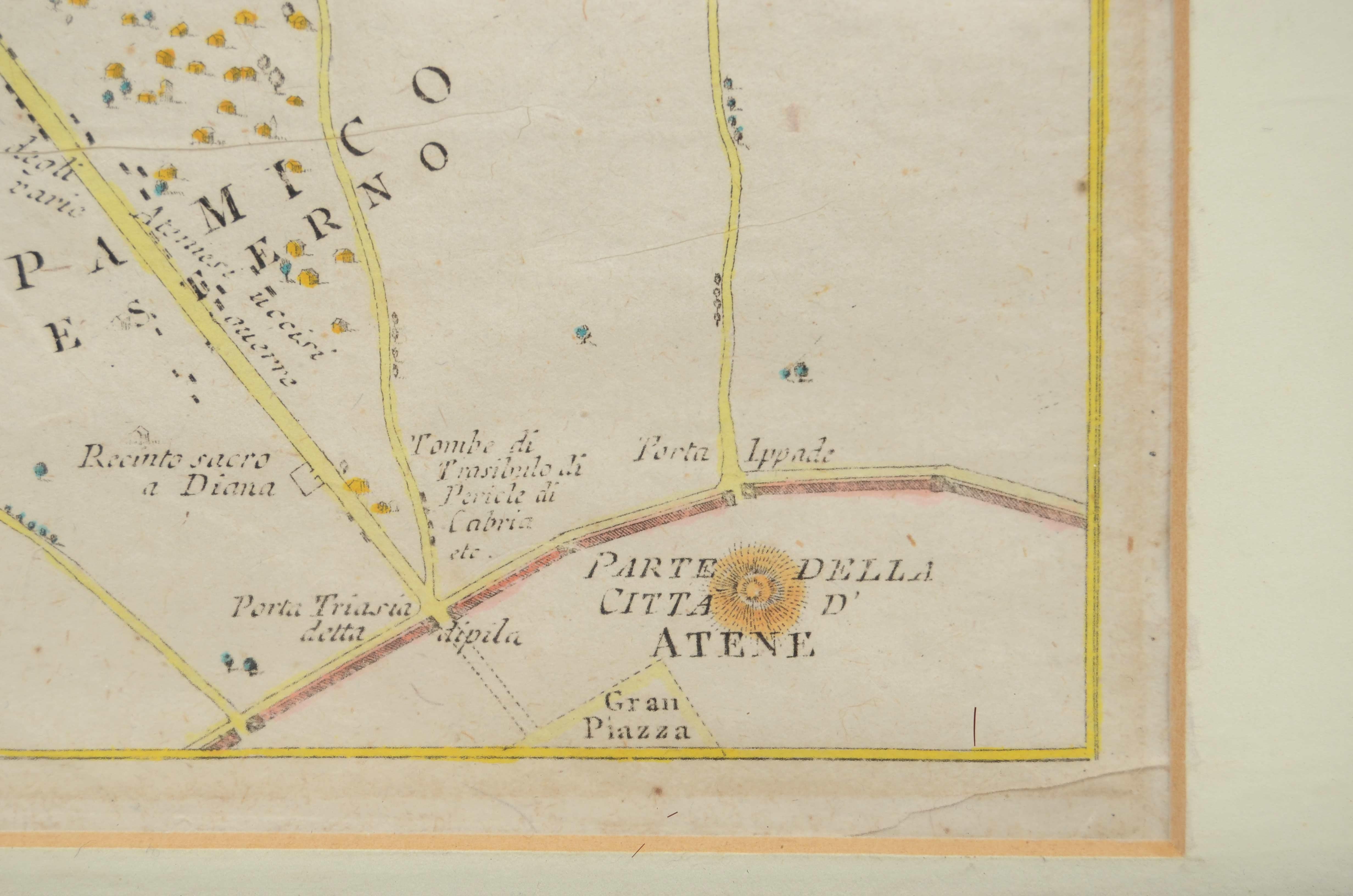 Karte für die Reise von Anacarsi dem Jüngeren vom Kartographen D'Anville 1790 im Angebot 2
