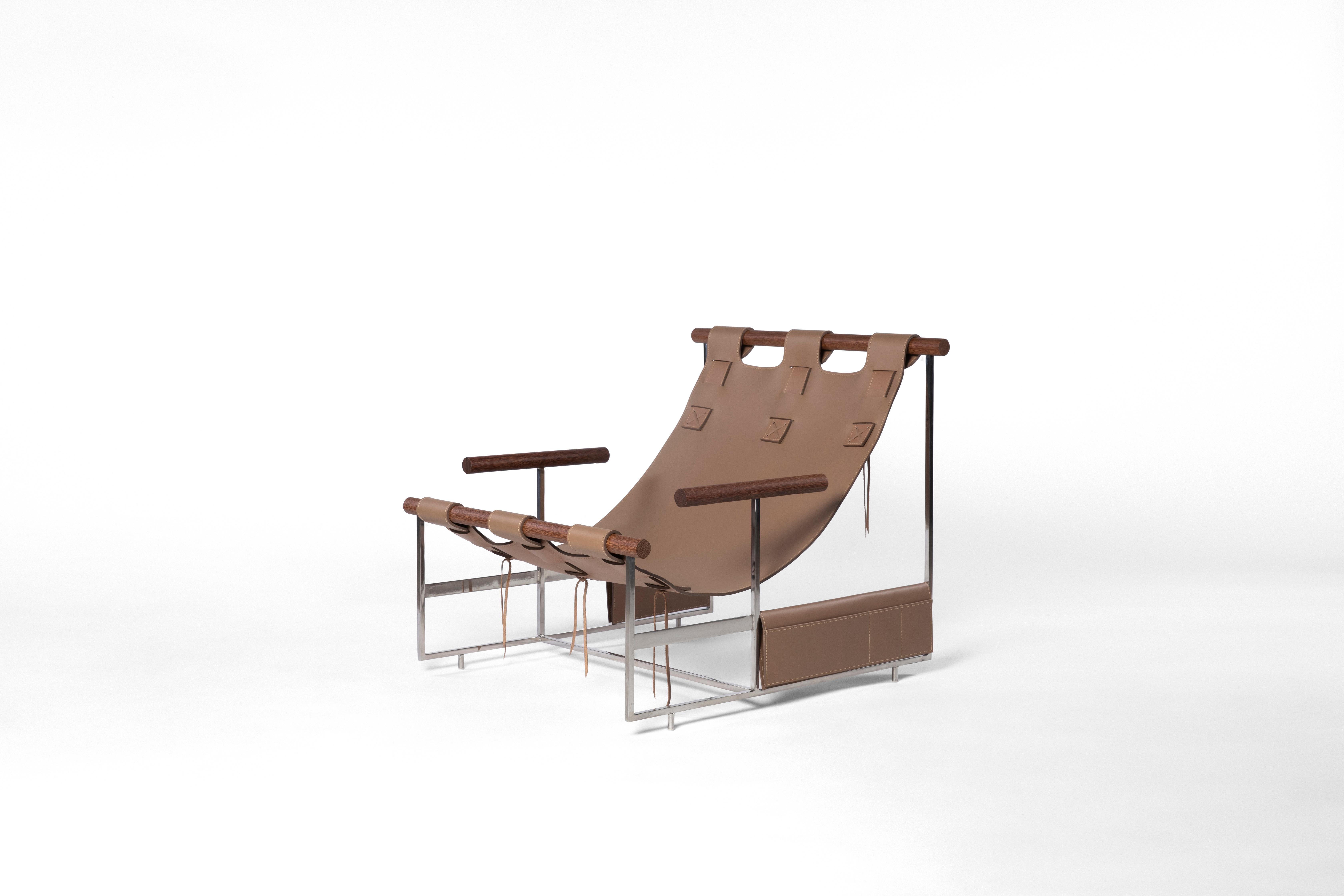 XXIe siècle et contemporain Fauteuil Carteiro par Bruno de Carvalho - Confort intérieur et polyvalence extérieure en vente