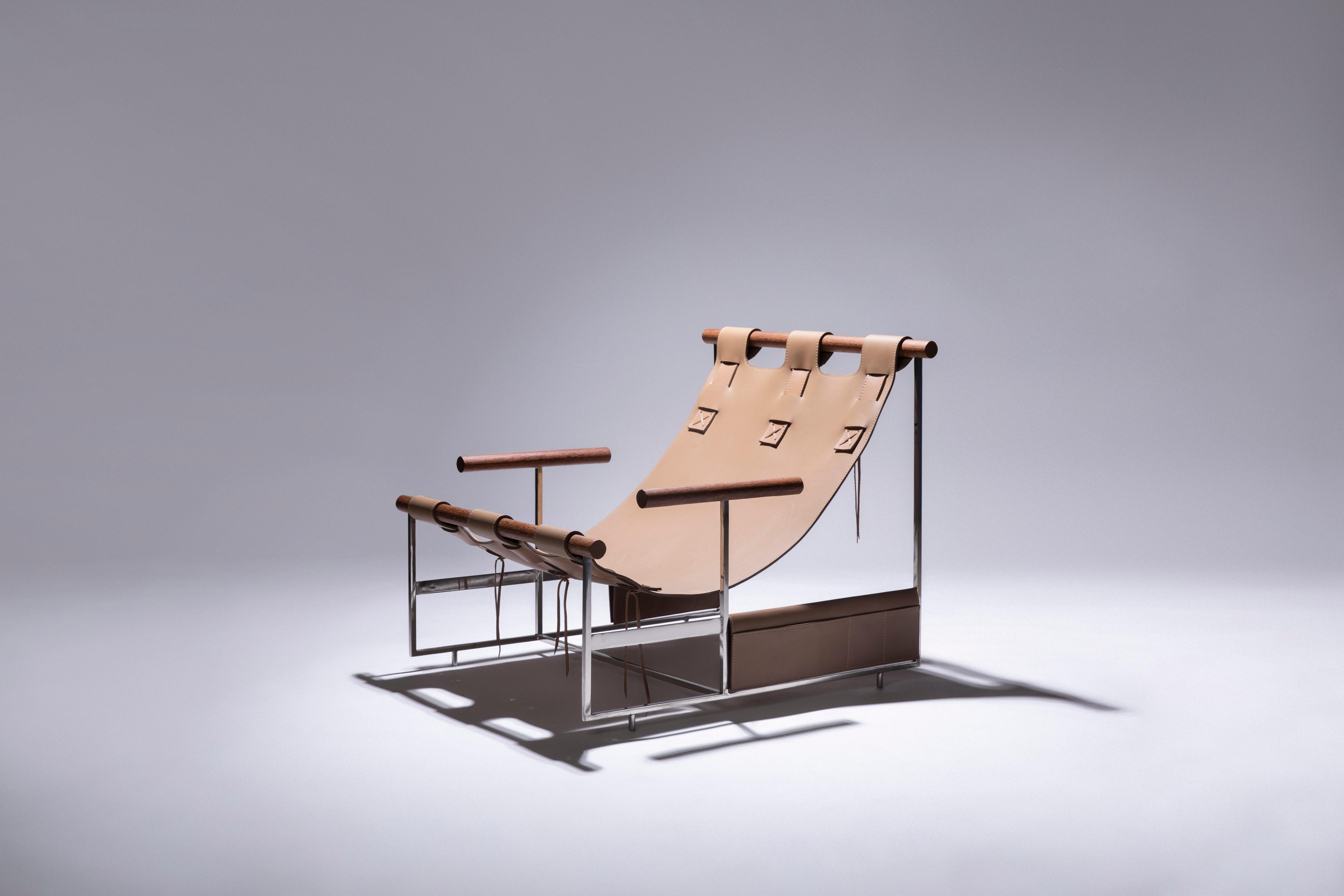 Fauteuil Carteiro par Bruno de Carvalho - Confort intérieur et polyvalence extérieure en vente 2