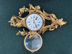 Cartel en bronze Louis XV