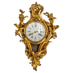 Cartel en bronze Louis XV