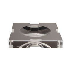 Carter Acrylic Bowl Brushed Platinum Large