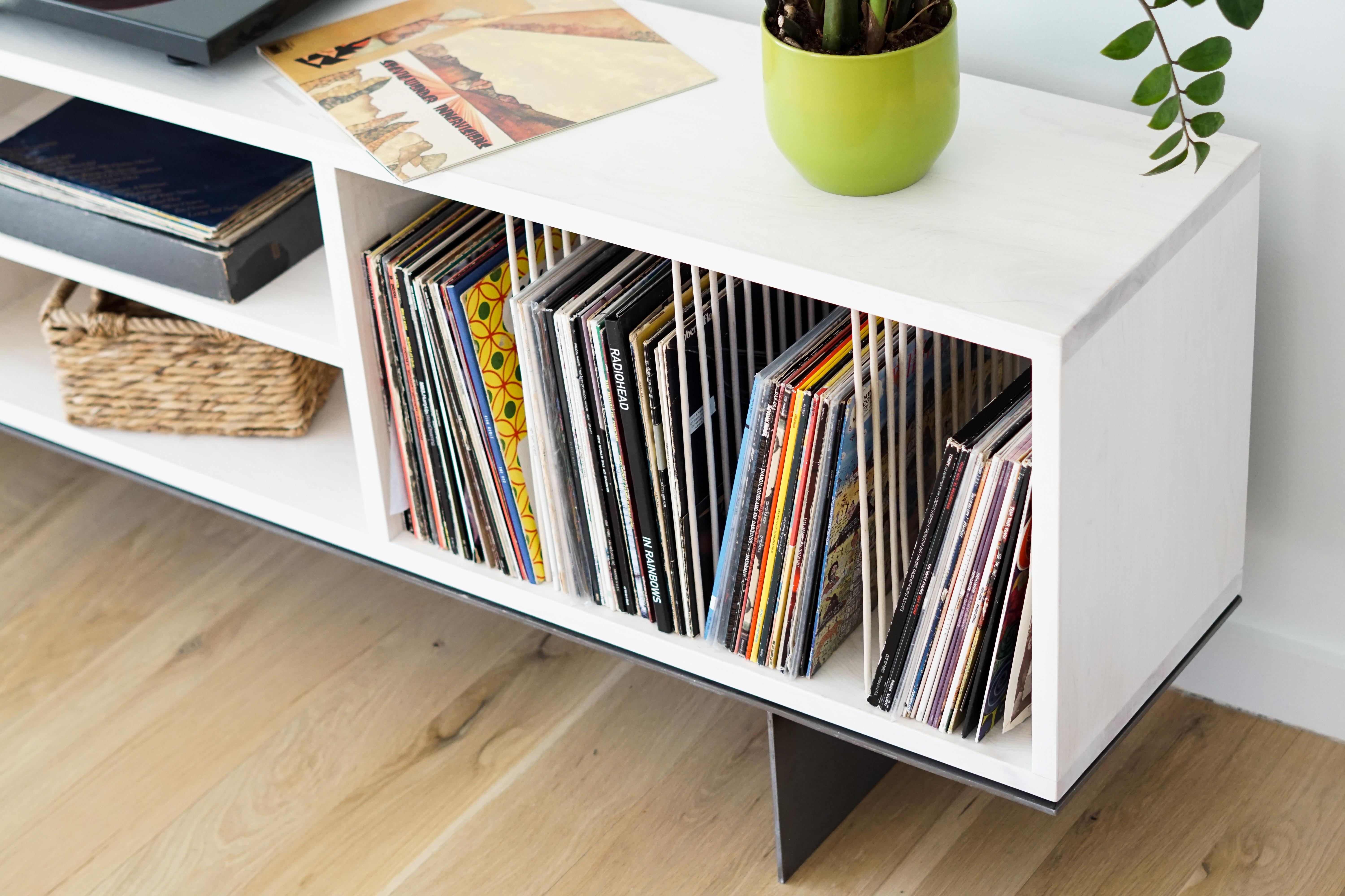 vinyl credenza