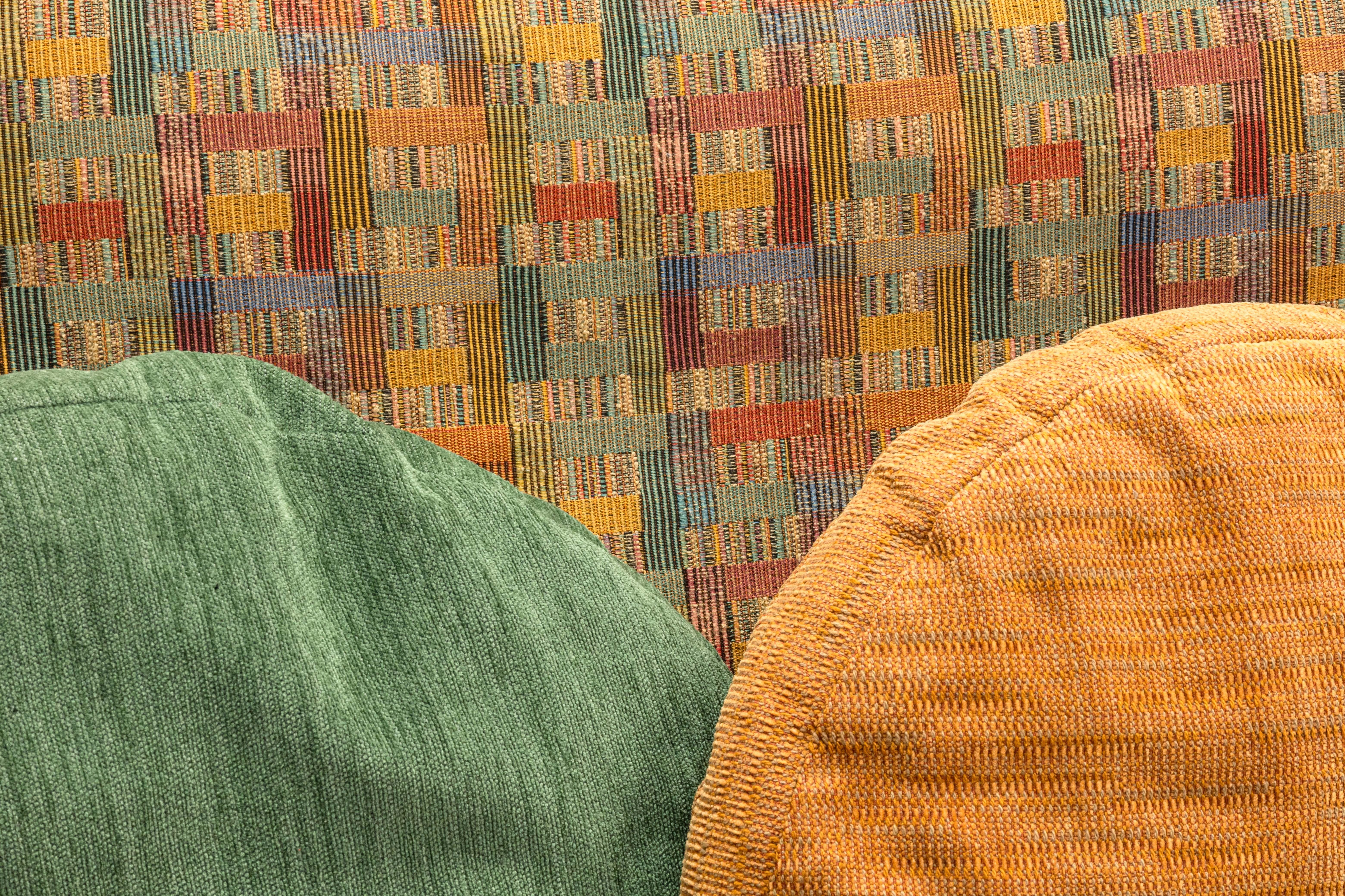 multicolored sofa