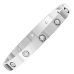 Carter love bracelet white gold and diamonds