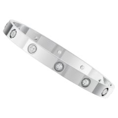 Carter love bracelet white gold and diamonds