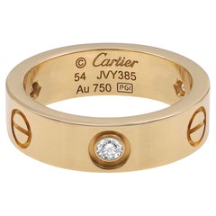 Carter Carter Love Ring, 3 Diamanten, 18 Karat Gelbgold