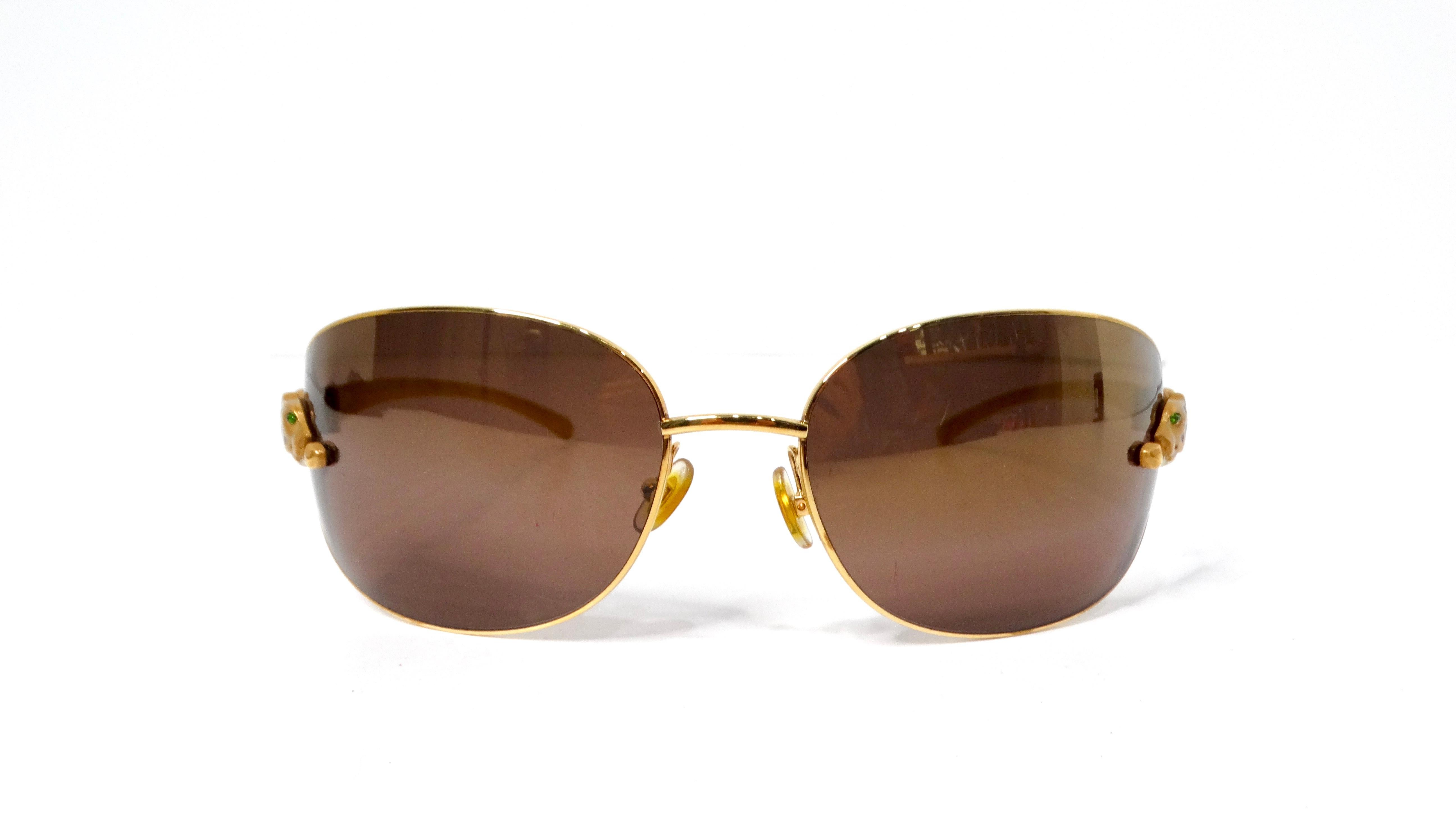 Brown Carter Panthere Rare Limited Series Sunglasses