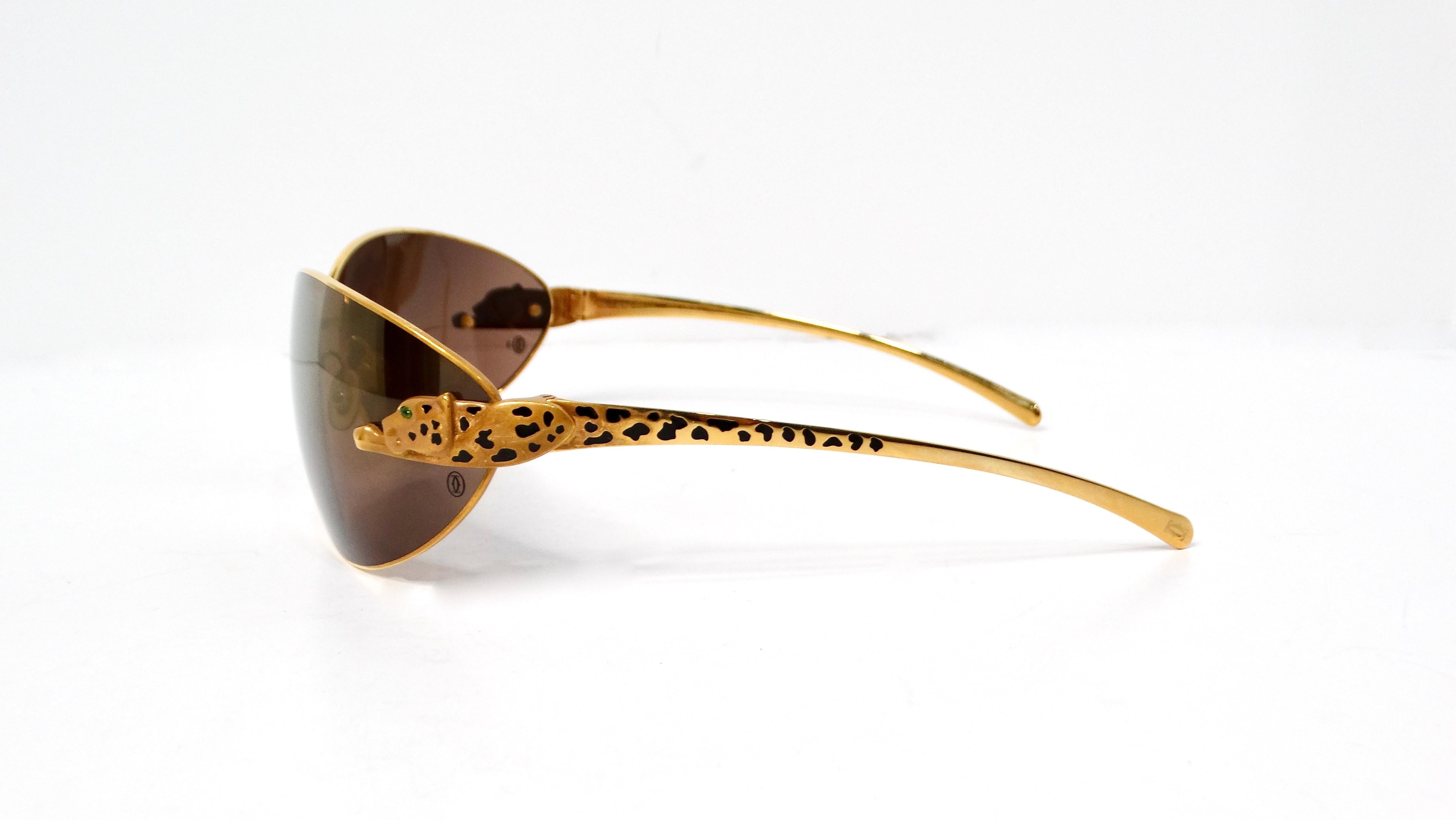 Carter Panthere Rare Limited Series Sunglasses In Good Condition In Scottsdale, AZ