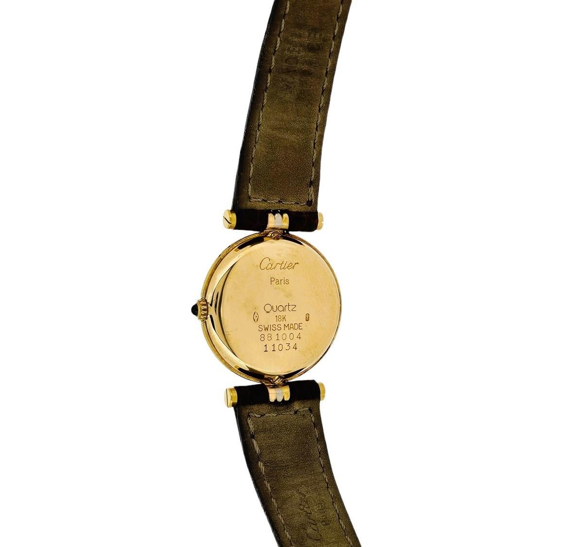 Carter Paris Trinity Vendome Watch, Ref. 11034 .  Ladies small, Circa 1980'S For Sale 5