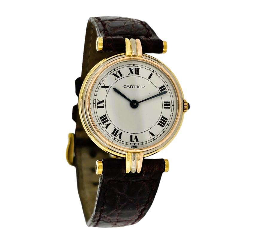 Carter Paris Trinity Vendome Watch, Ref. 11034 .  Ladies small, Circa 1980'S For Sale 6