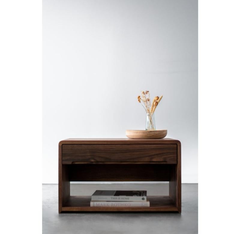 Carter Walnut Nightstand In New Condition For Sale In Los Angeles, CA