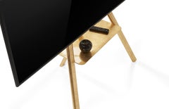 Pupitre TV Cartesio avec cadre en feuilles d'or brillant de Lapo Ciatti